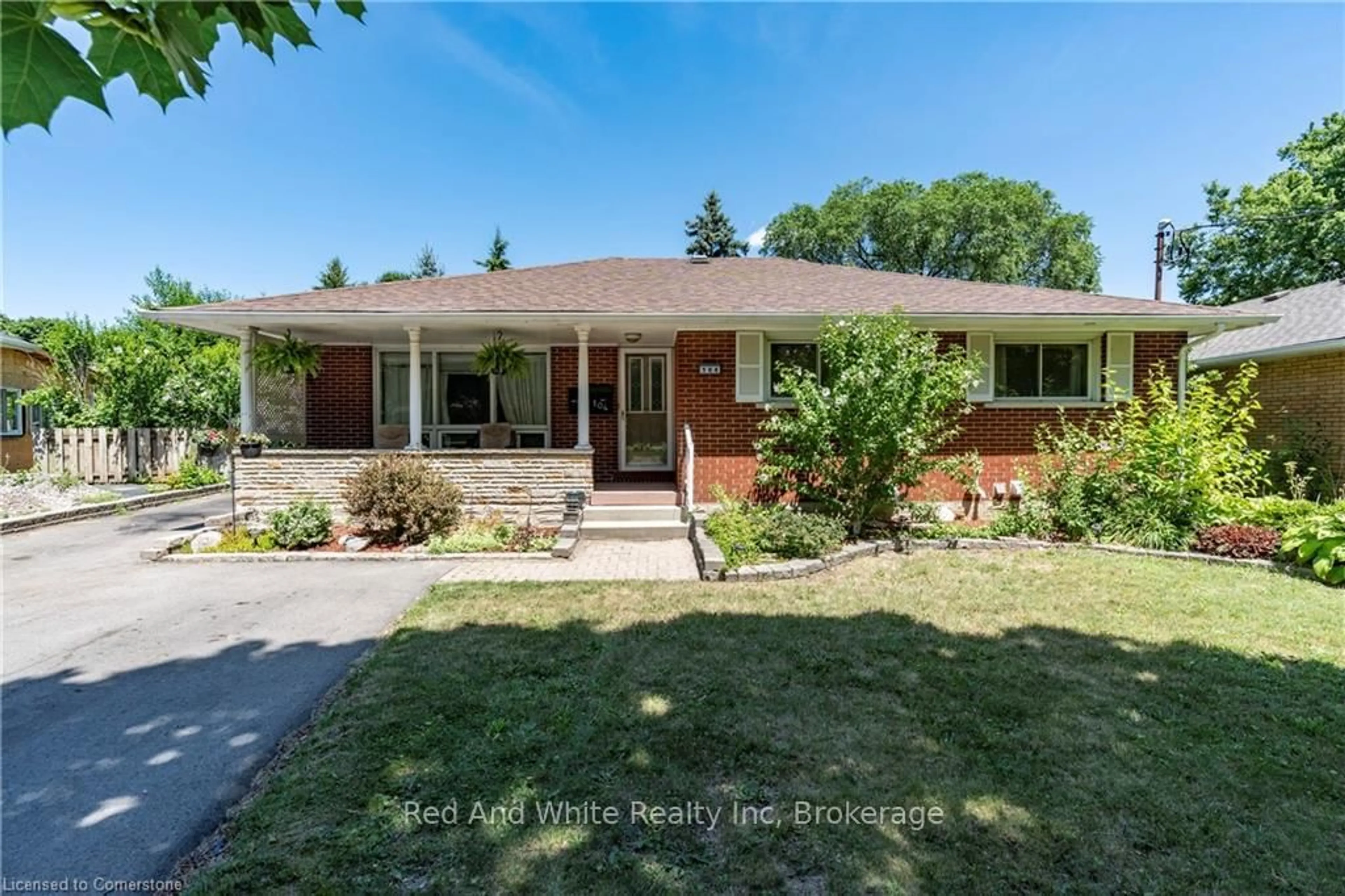 Home with brick exterior material, street for 104 Boniface Ave, Kitchener Ontario N2C 1L9