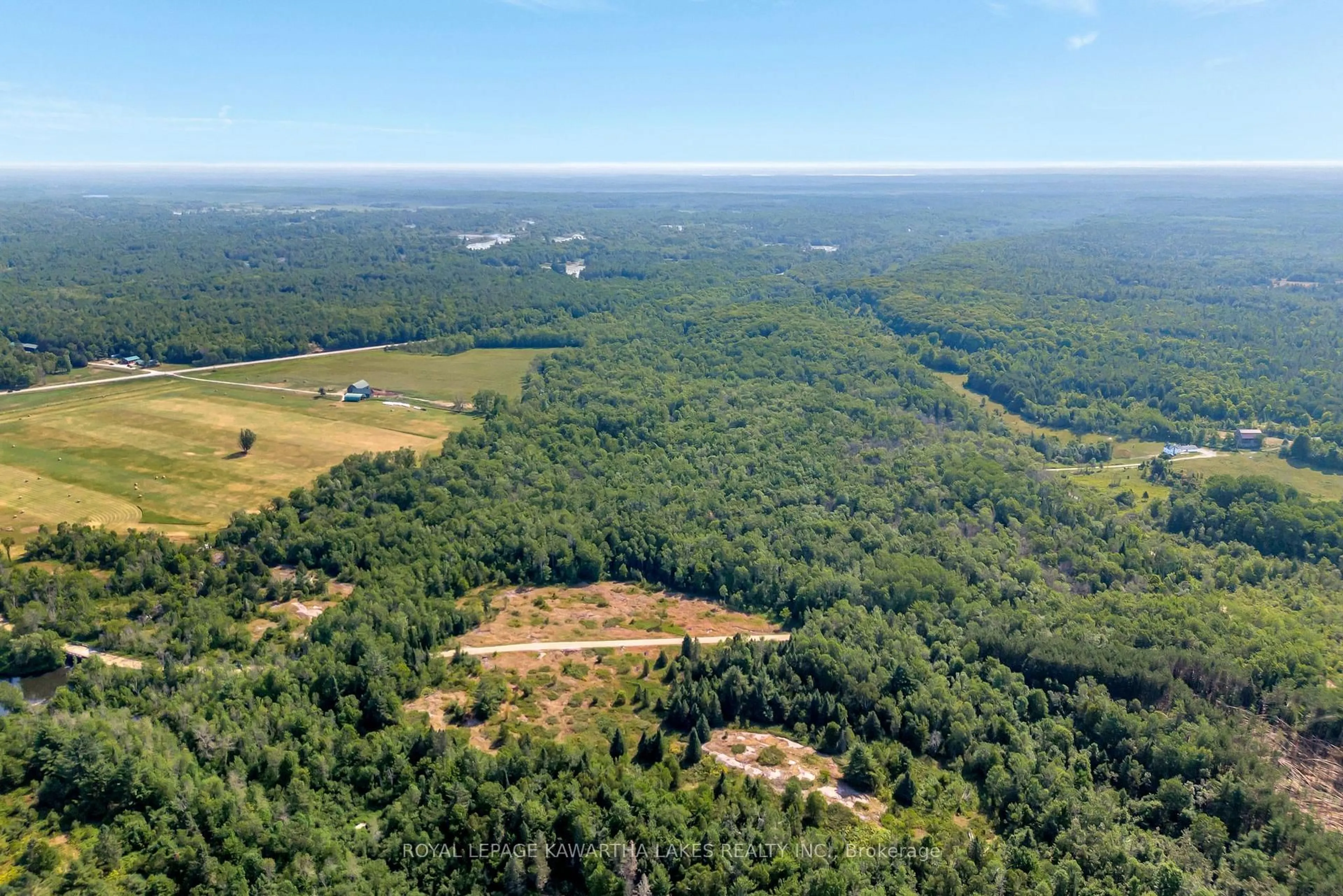 A pic from outside/outdoor area/front of a property/back of a property/a pic from drone, forest/trees view for 48 Mackenzie Rd, Kawartha Lakes Ontario K0M 2B0