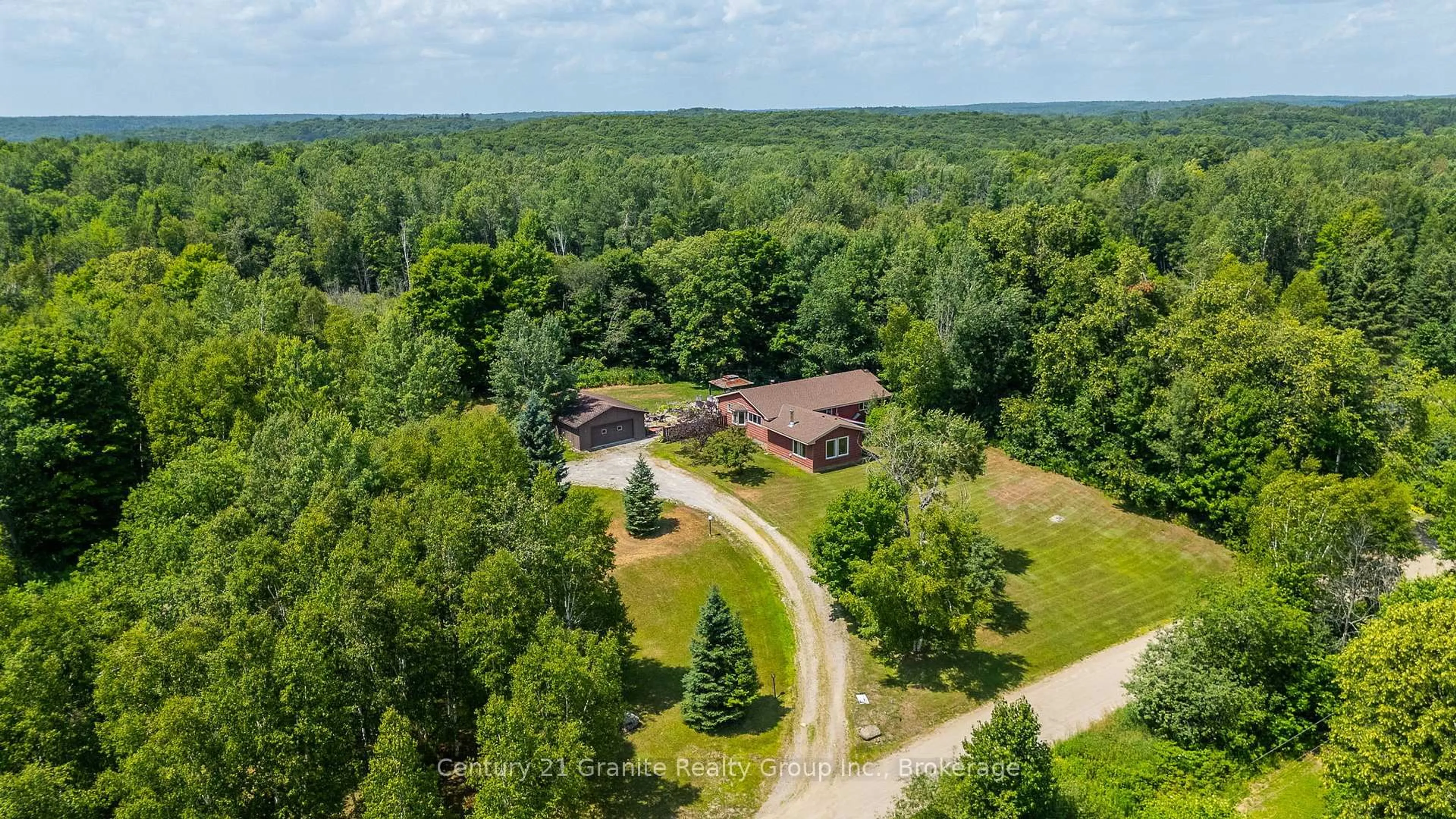 A pic from outside/outdoor area/front of a property/back of a property/a pic from drone, forest/trees view for 1037 Kernohan Farm Tr, Minden Hills Ontario K0M 2K0
