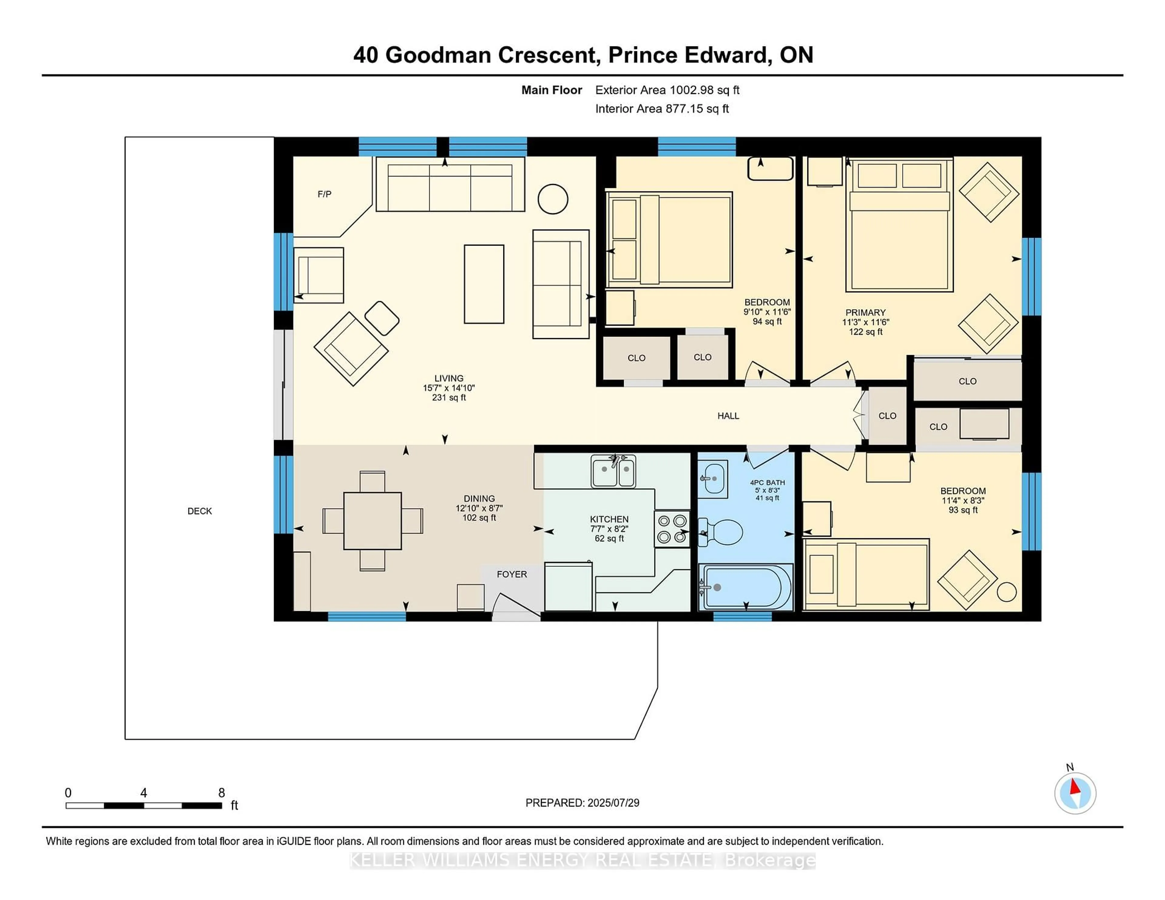 Floor plan for 40E Goodman Cres, Prince Edward County Ontario K0K 2P0