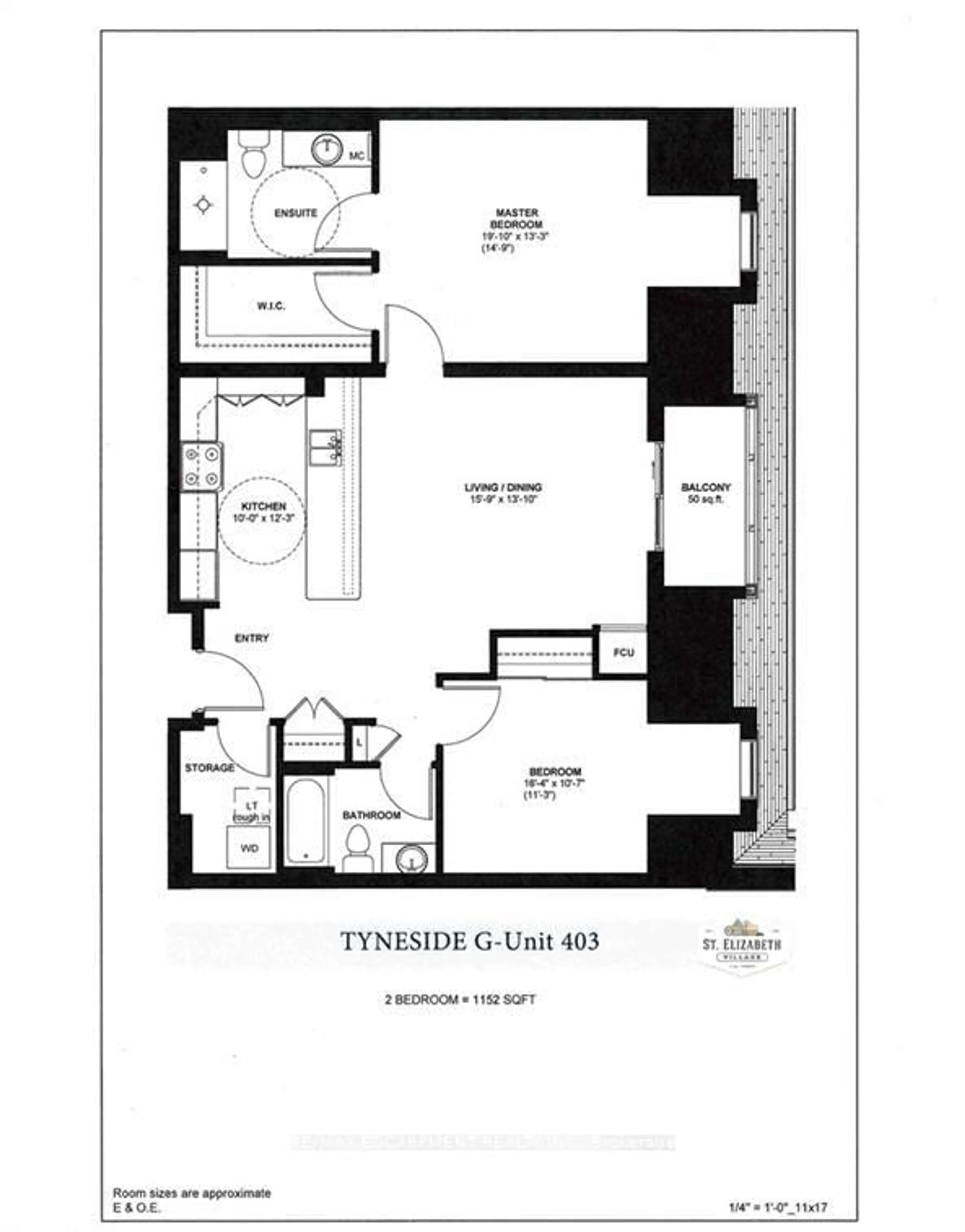 Floor plan for 39 SISTER VARGA Terr #403, Hamilton Ontario L9B 0J7