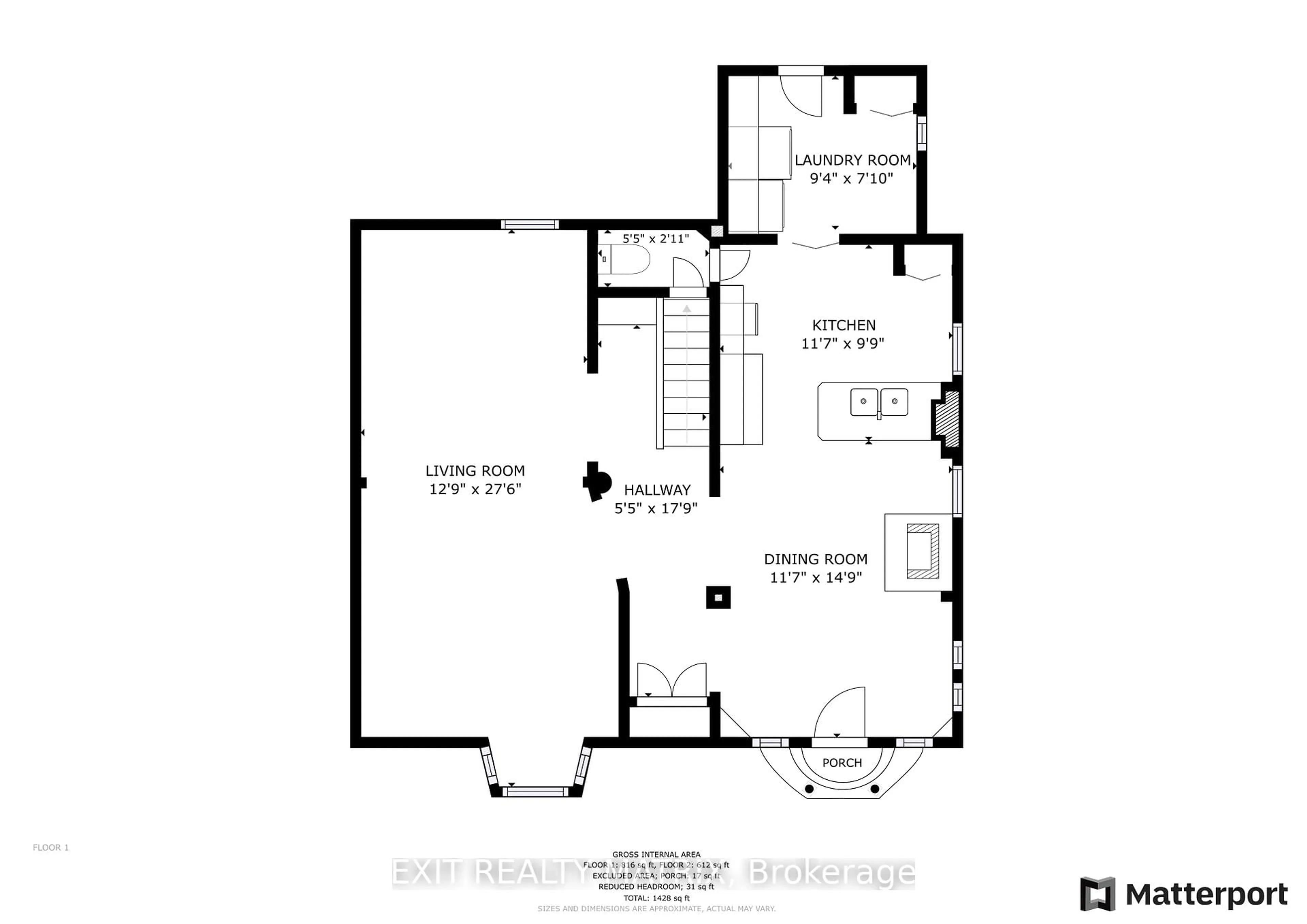 Floor plan for 44 Nelson St, Hawkesbury Ontario K6A 1L5