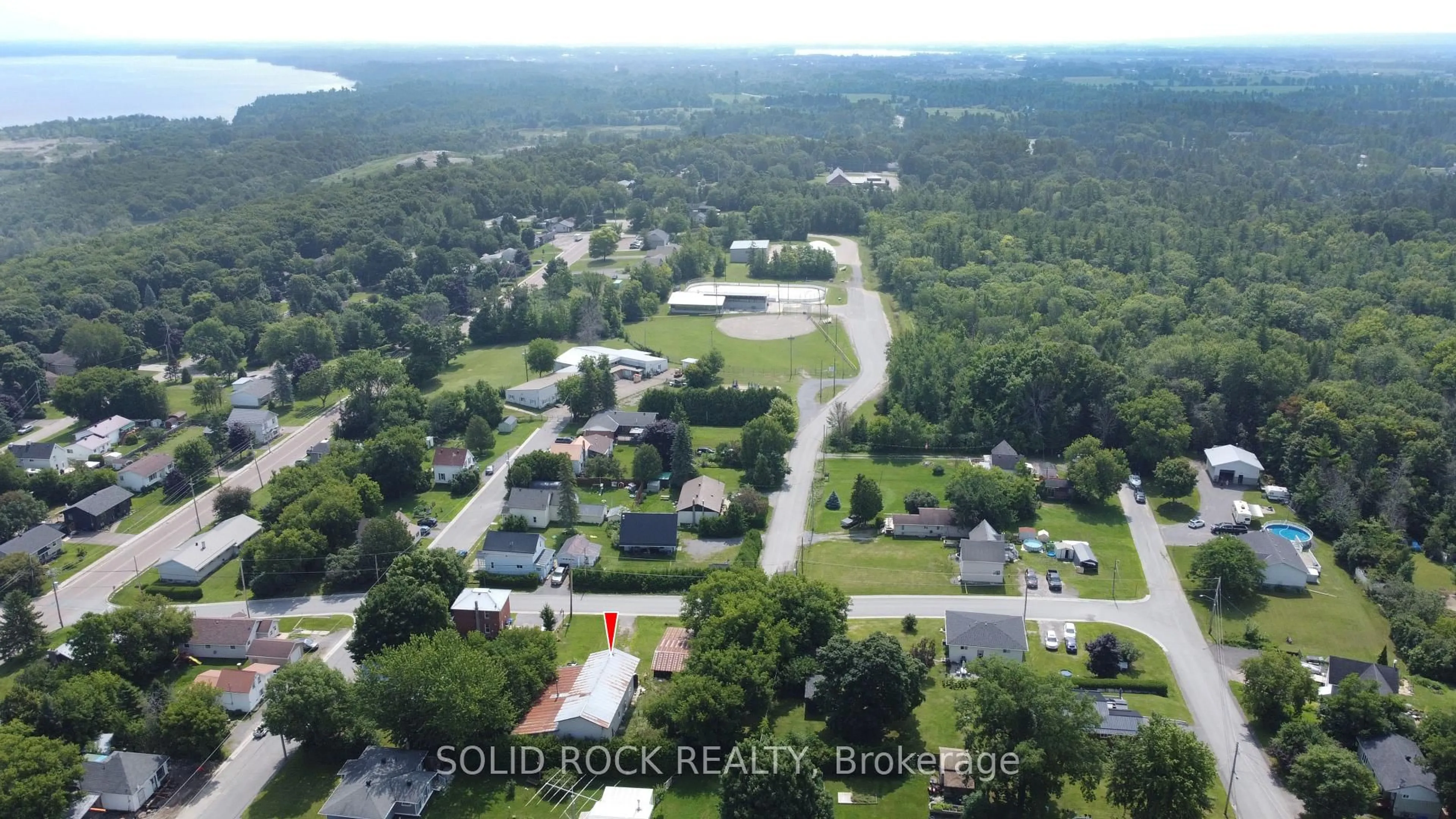 A pic from outside/outdoor area/front of a property/back of a property/a pic from drone, water/lake/river/ocean view for 50 William Meek Dr, Braeside Ontario K0A 1G0