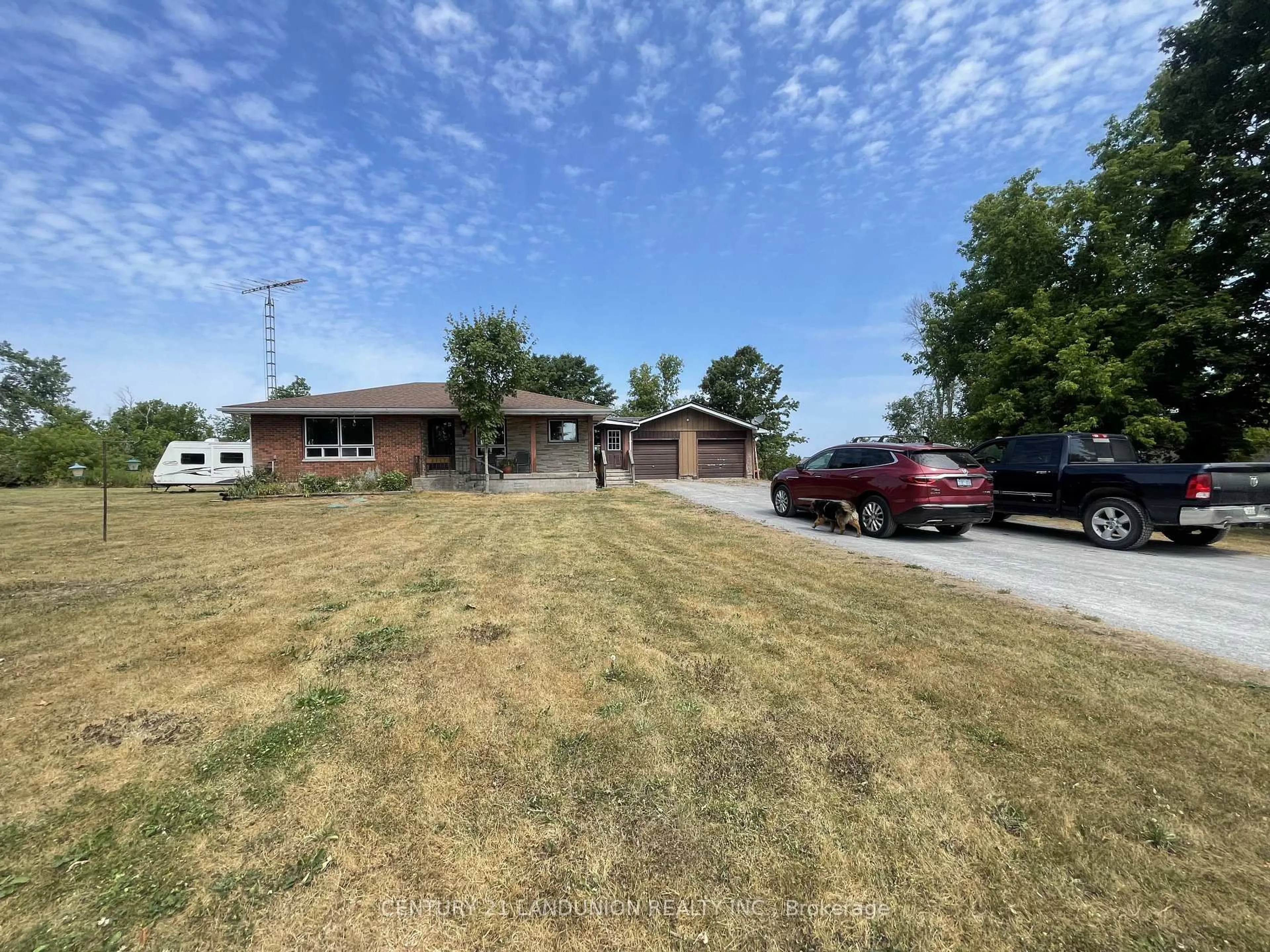 A pic from outside/outdoor area/front of a property/back of a property/a pic from drone, street for 1319 Palestine Rd, Kawartha Lakes Ontario K0M 2B0