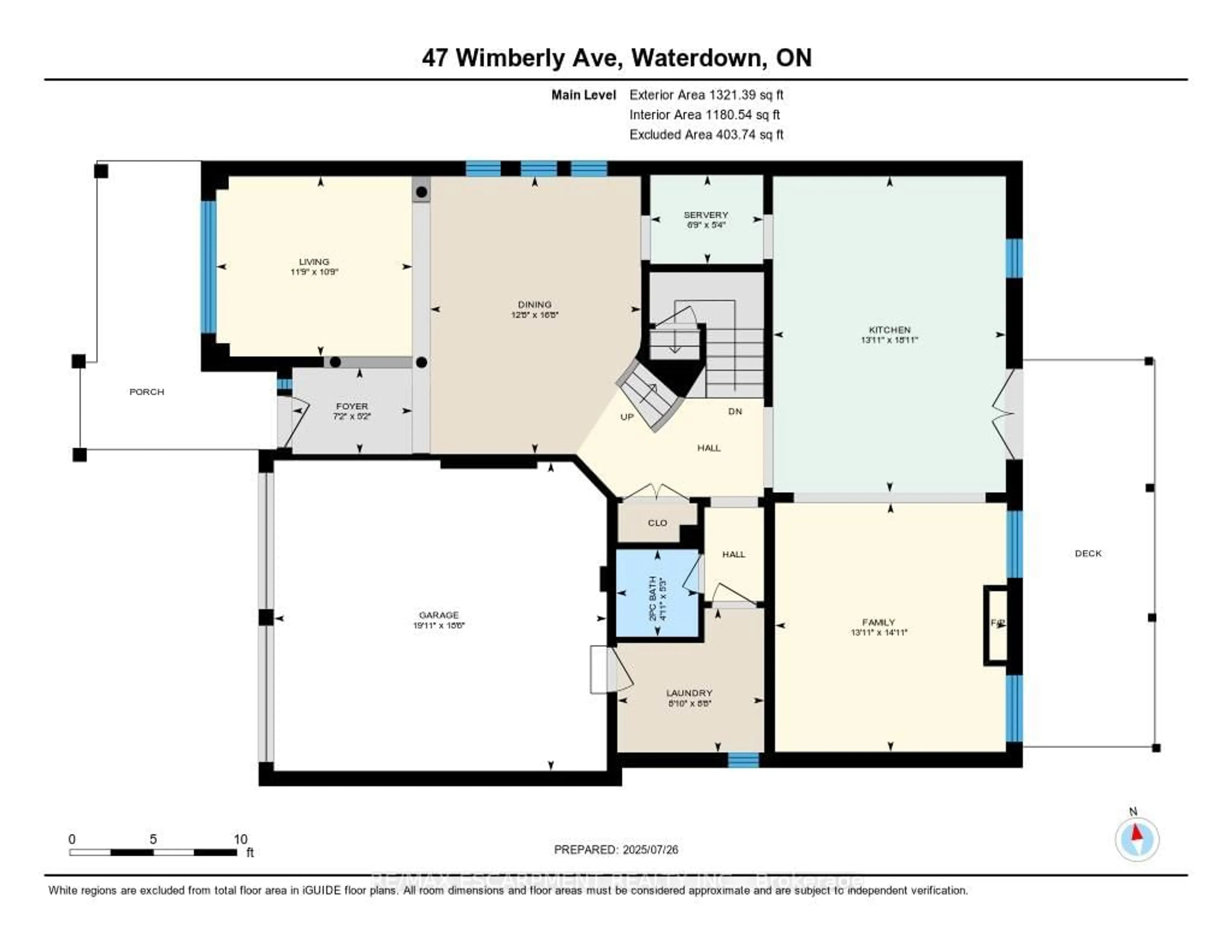 Floor plan for 47 Wimberly Ave, Hamilton Ontario L8B 0R9