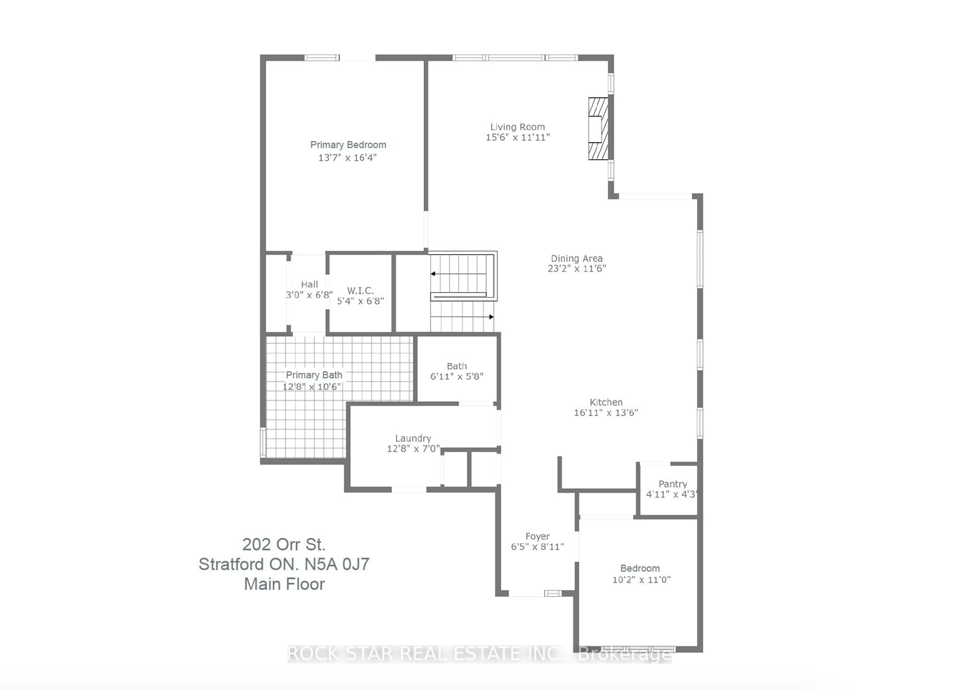 Floor plan for 202 Orr St, Stratford Ontario N5A 0J7