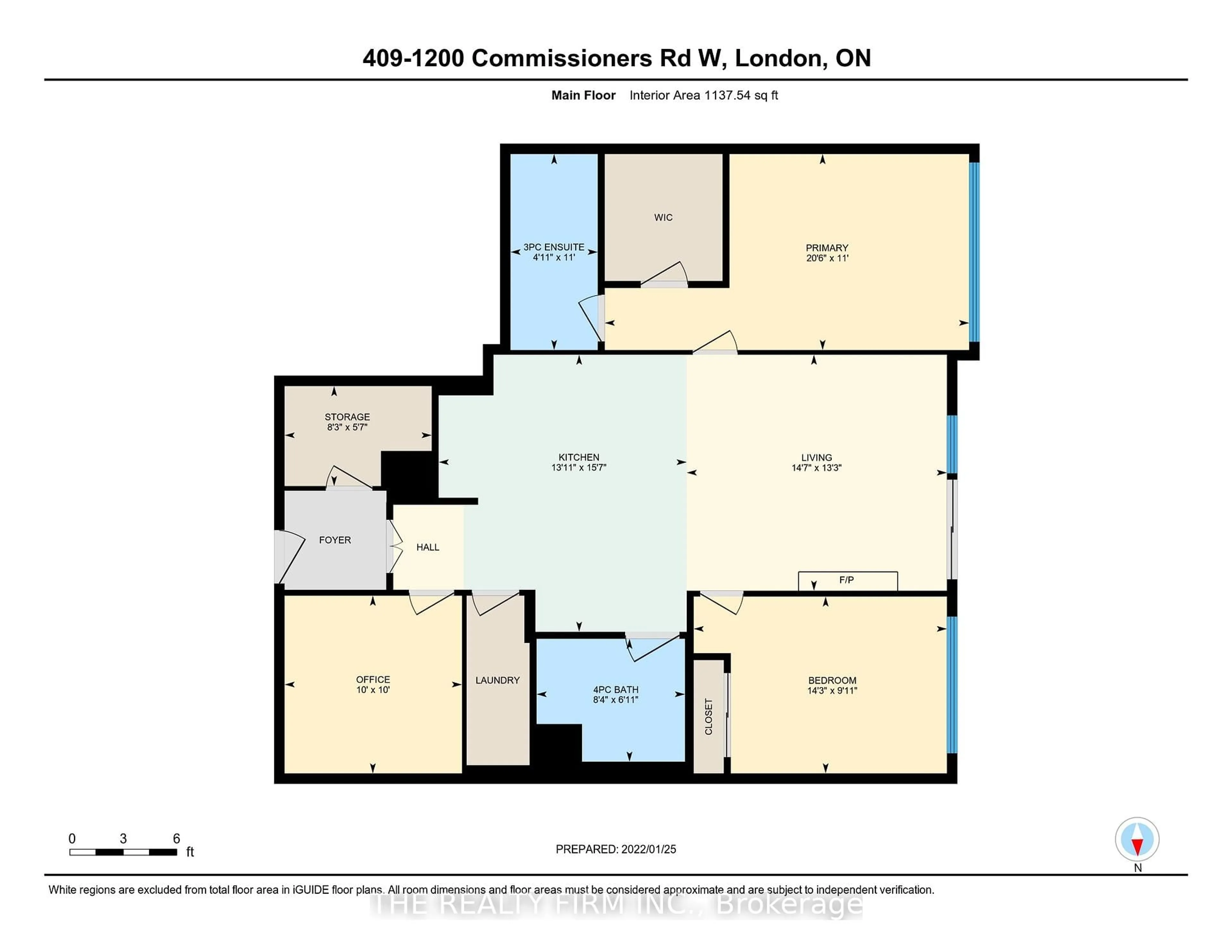 Floor plan for 1200 Commissioners Rd #409, London South Ontario N6K 1C7