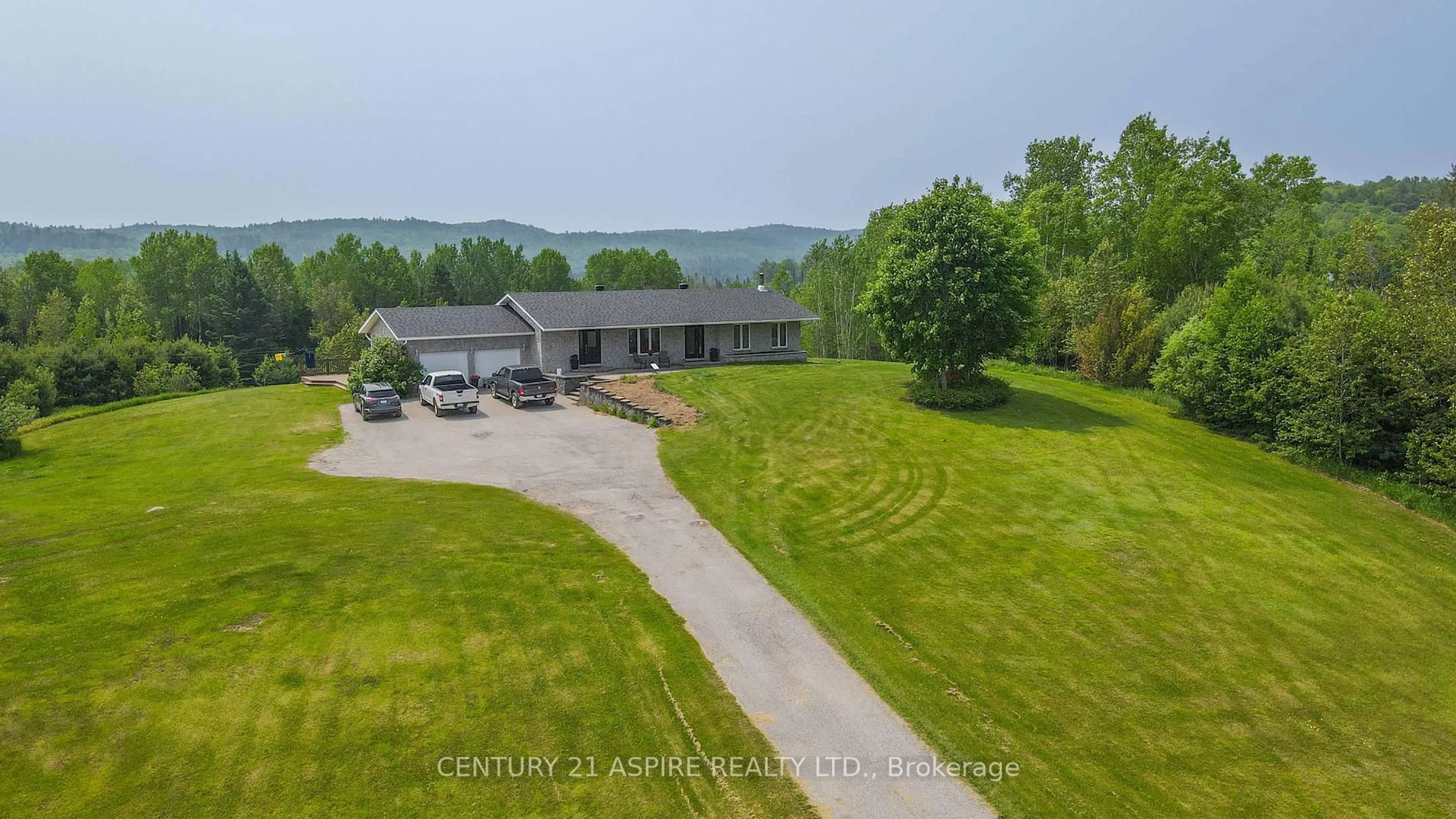 A pic from outside/outdoor area/front of a property/back of a property/a pic from drone, water/lake/river/ocean view for 2112 Schutt Rd, Palmer Rapids Ontario K0J 2E0