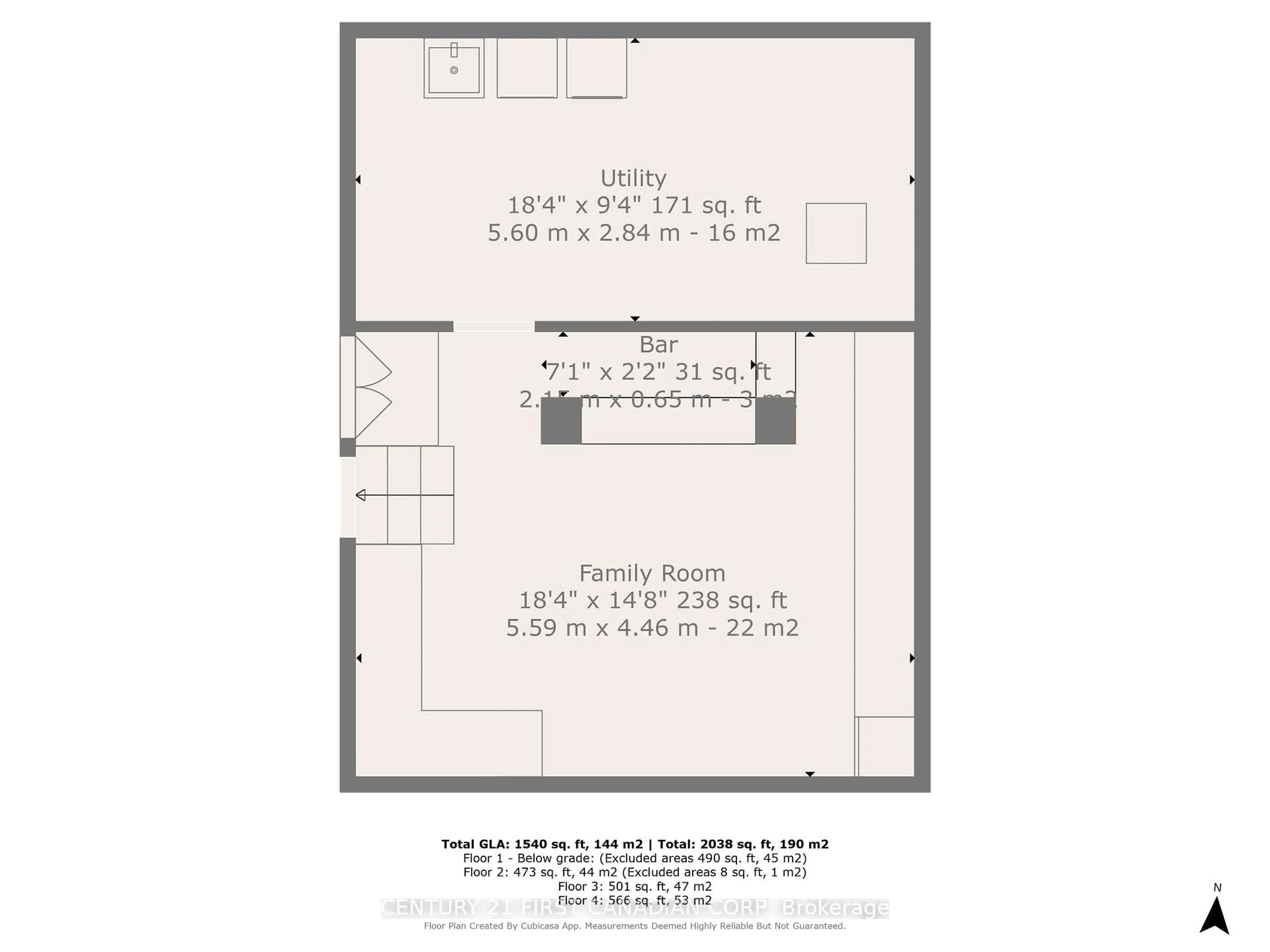 Floor plan for 50 Airey Ave, St. Thomas Ontario N5R 1C9
