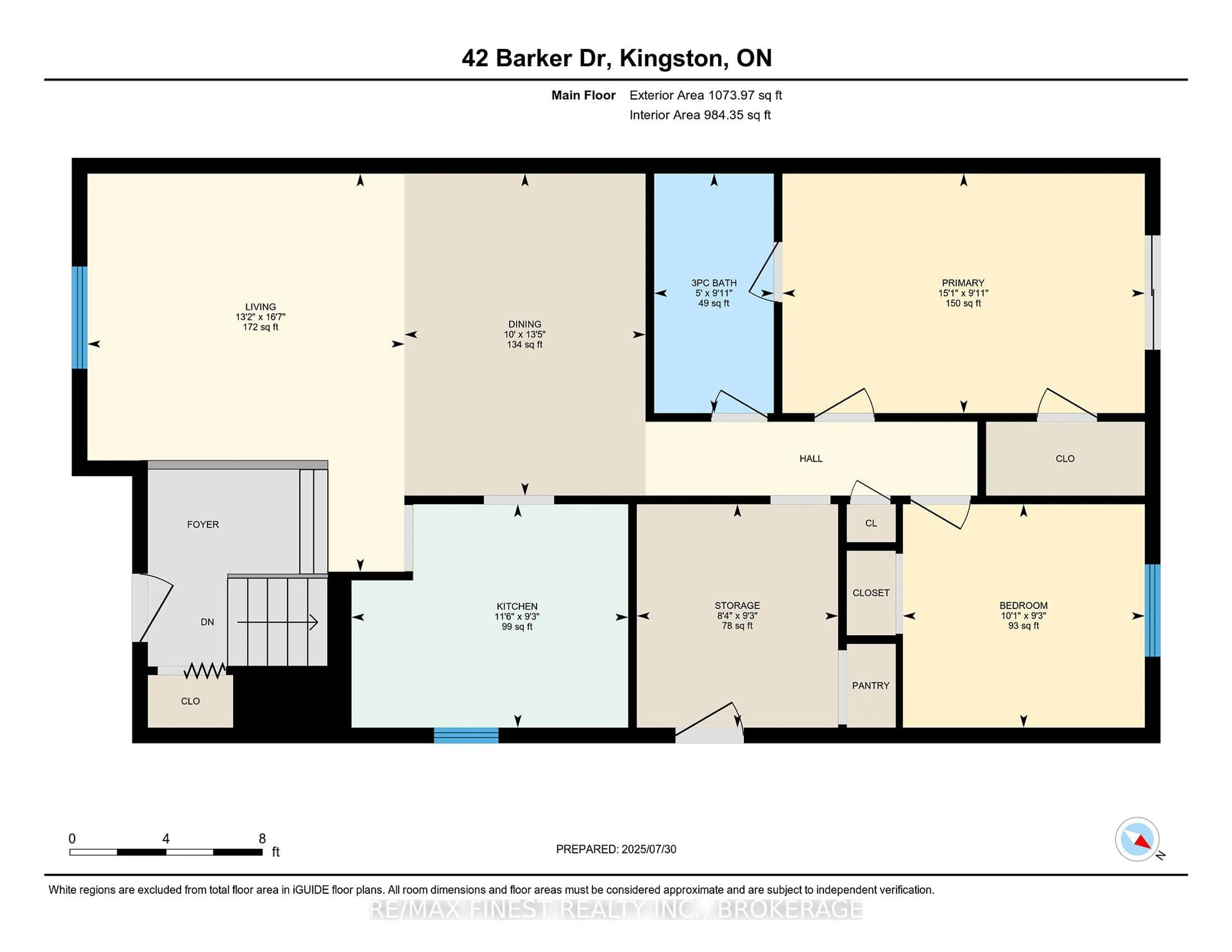Floor plan for 42 Barker Dr, Kingston Ontario K7K 6X6