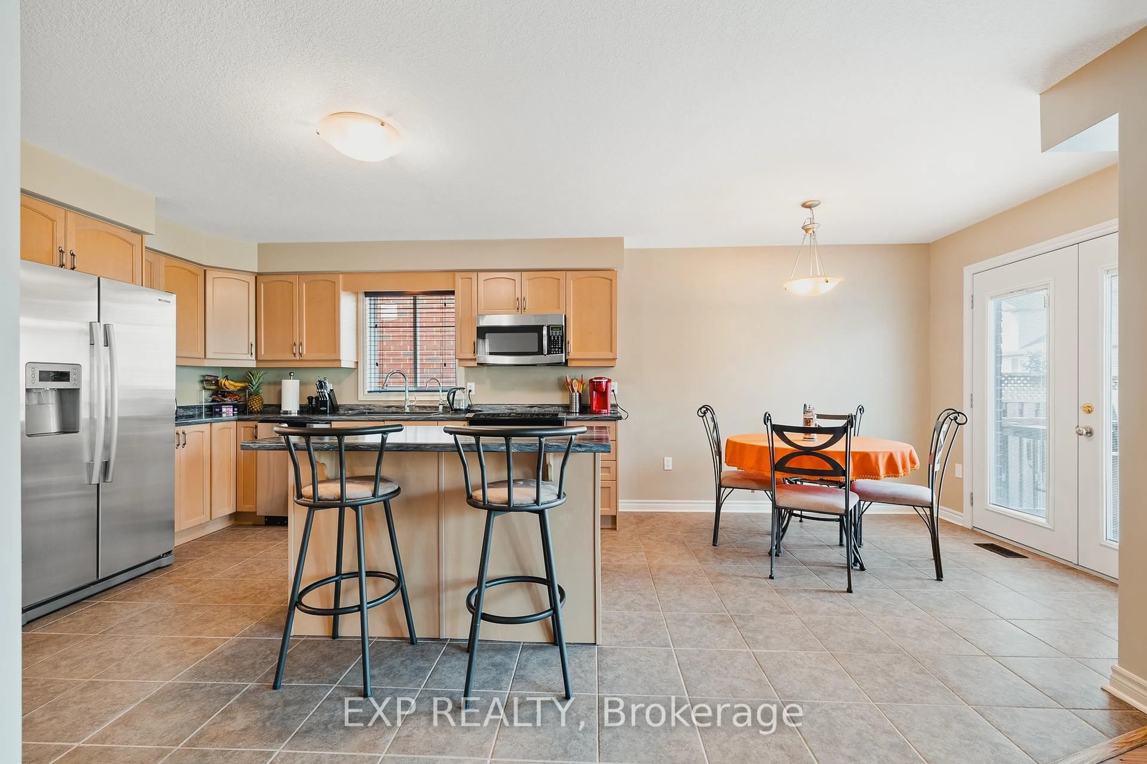 Open concept kitchen, ceramic/tile floor for 98 Riehm St, Kitchener Ontario N2E 4L2