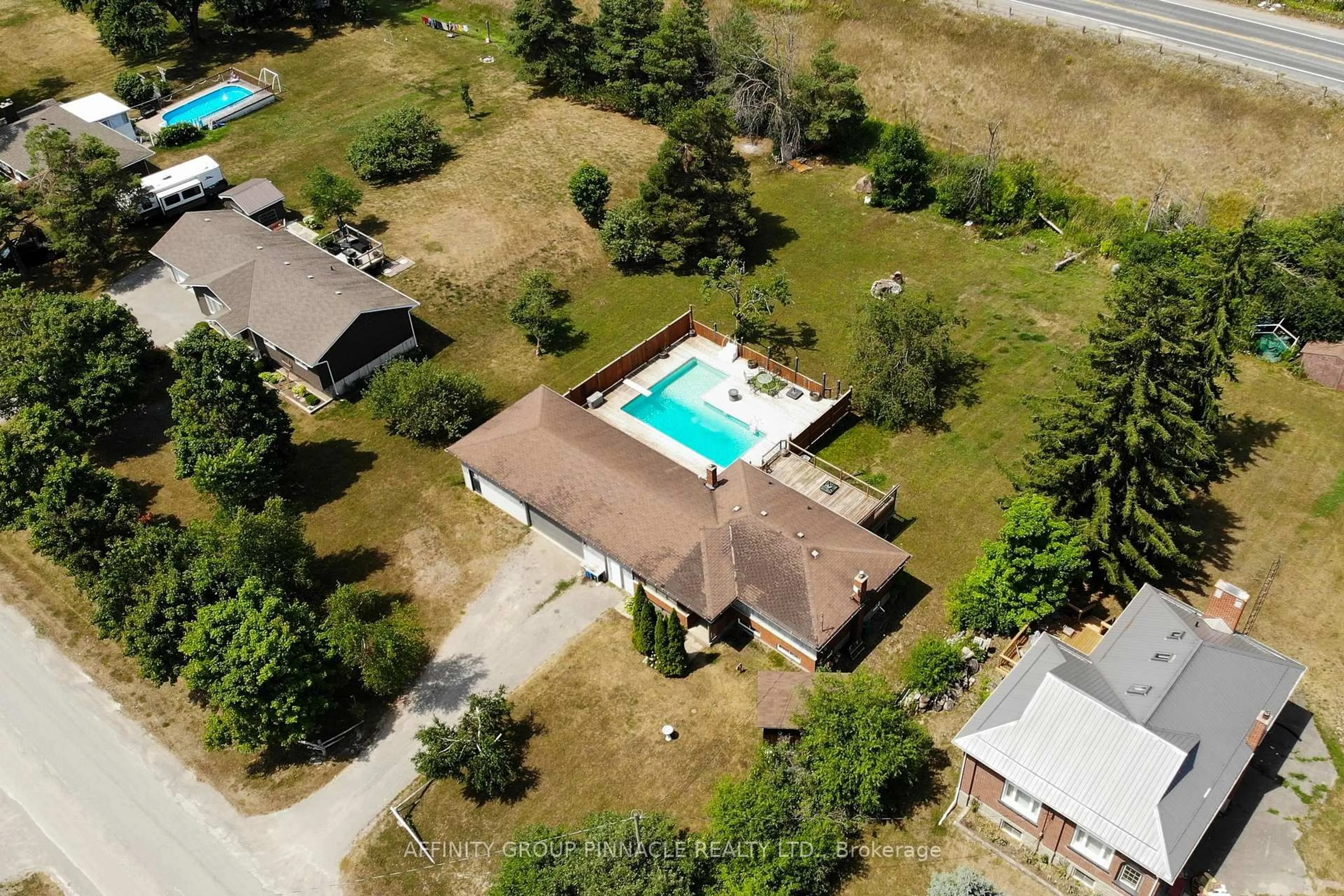 A pic from outside/outdoor area/front of a property/back of a property/a pic from drone, unknown for 45 Golden Mile Rd, Kawartha Lakes Ontario K9V 4R4