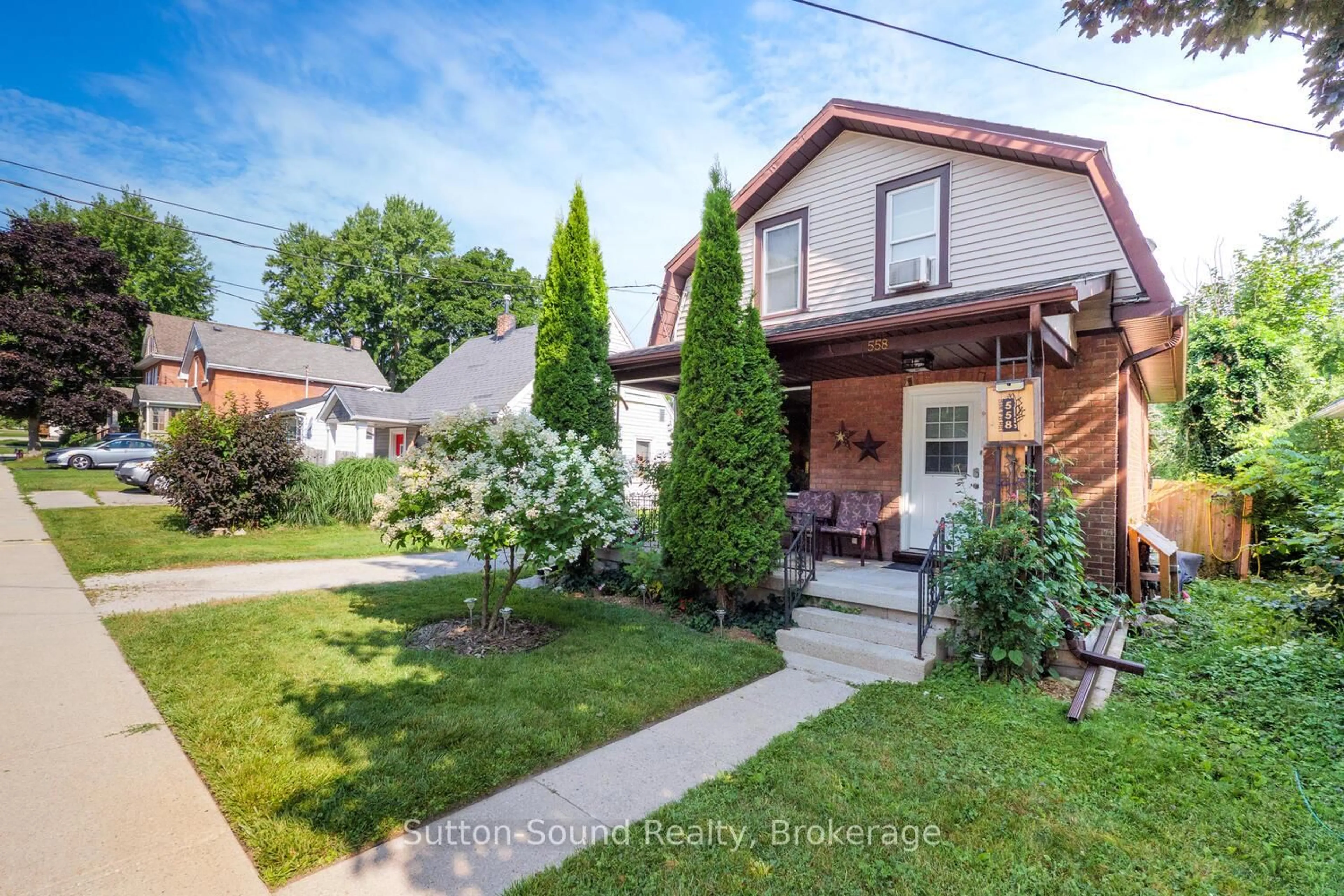 Home with brick exterior material, street for 558 13th A St, Owen Sound Ontario N4K 3X1