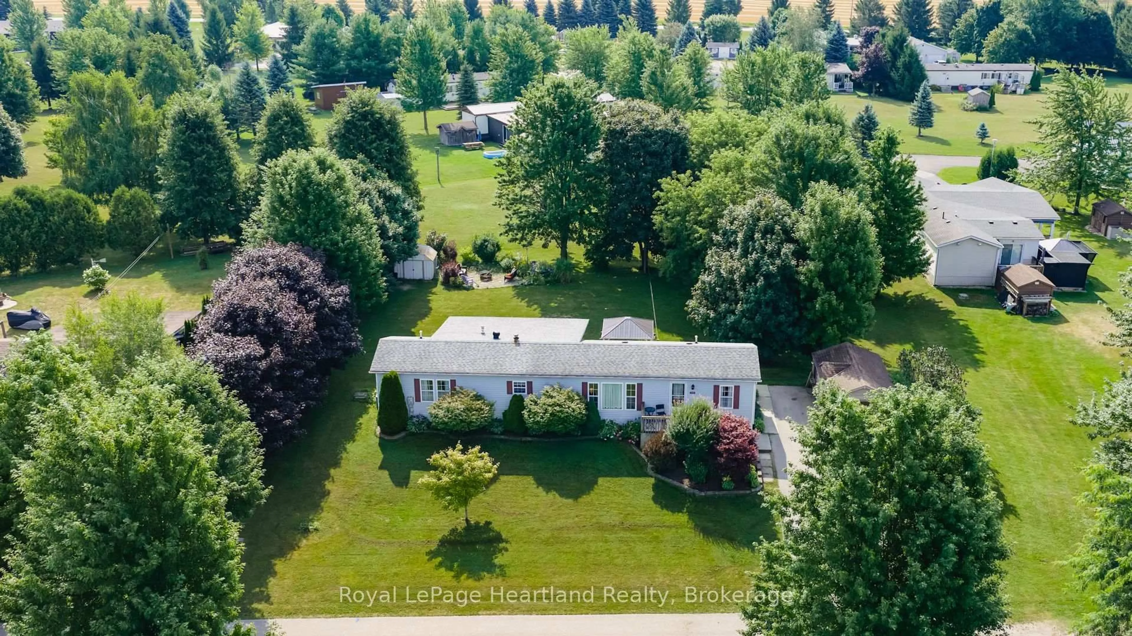 A pic from outside/outdoor area/front of a property/back of a property/a pic from drone, unknown for 240 Hickory Lane, Perth East Ontario N5A 6S6