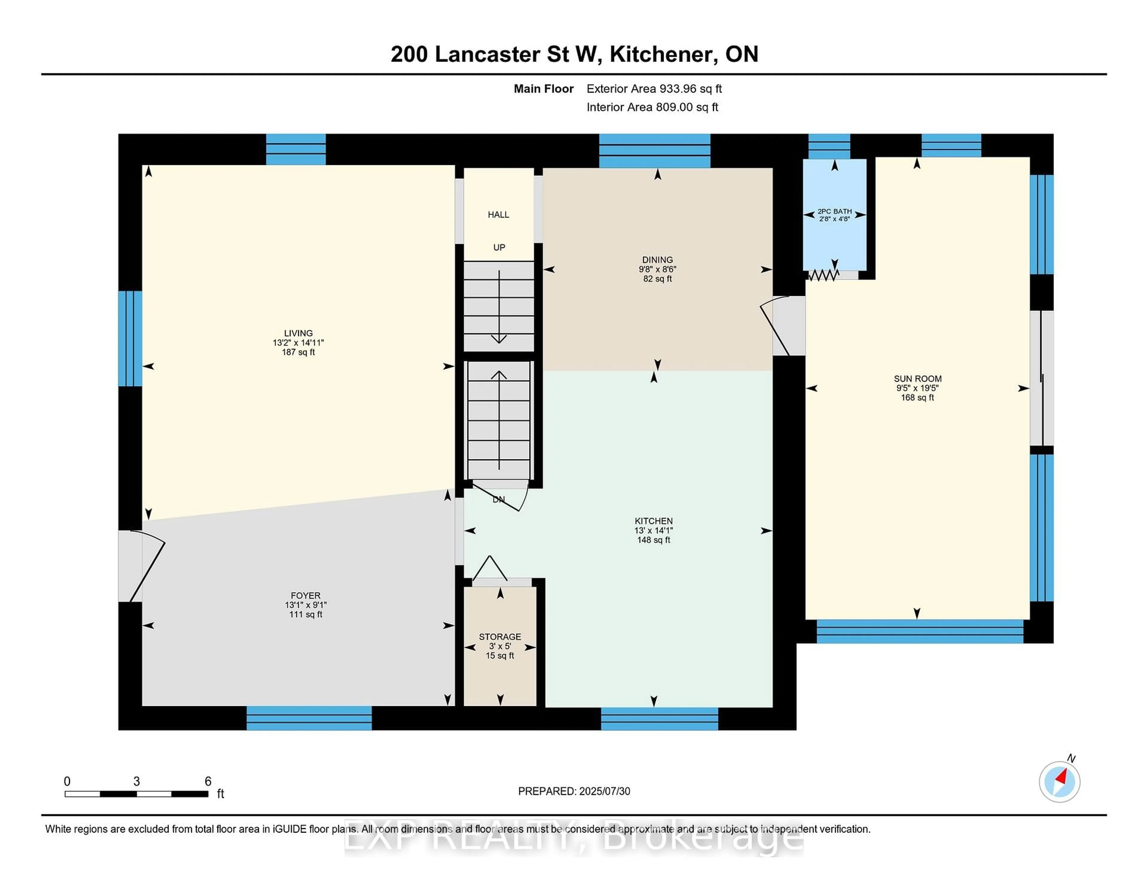 Floor plan for 200 Lancaster St, Kitchener Ontario N2H 4V1