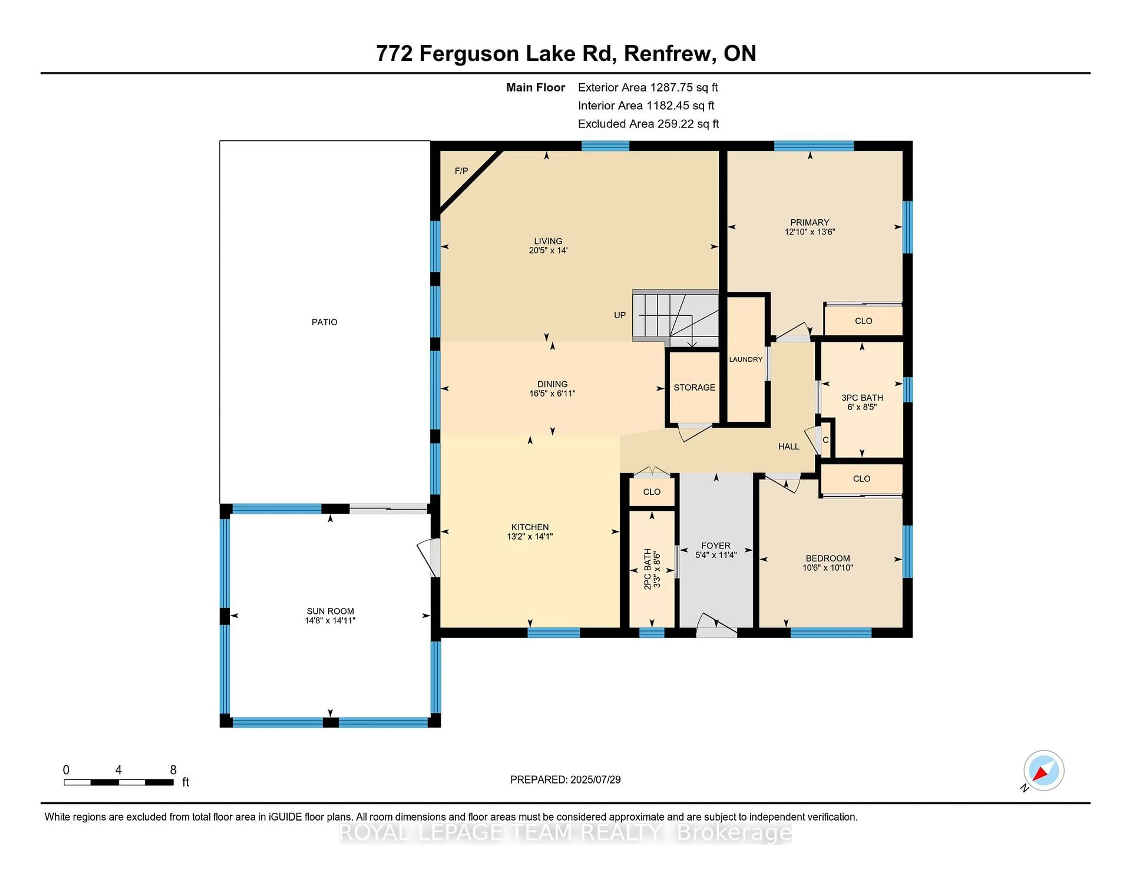 Floor plan for 772 Ferguson Lake Rd, Renfrew Ontario K7V 3Z7