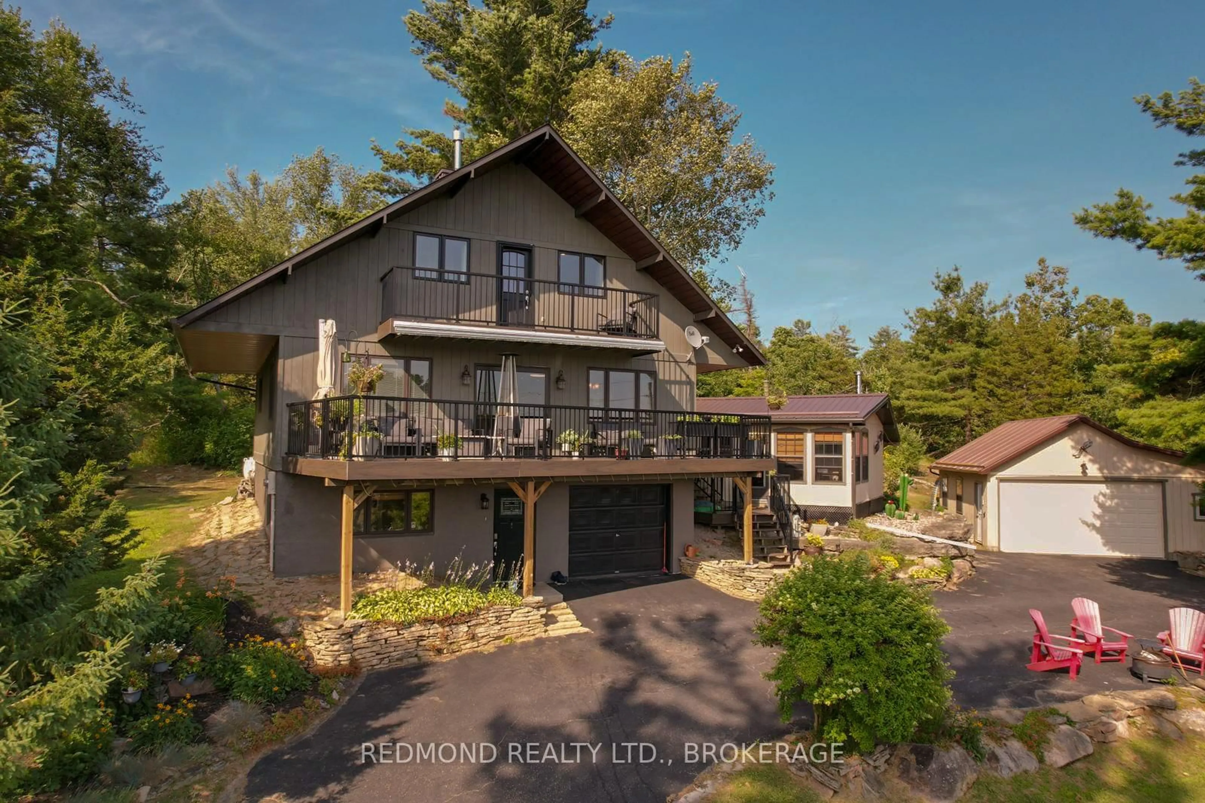 A pic from outside/outdoor area/front of a property/back of a property/a pic from drone, unknown for 284 IVY LEA Rd, Front of Leeds & Seeleys Bay Ontario K0E 1L0