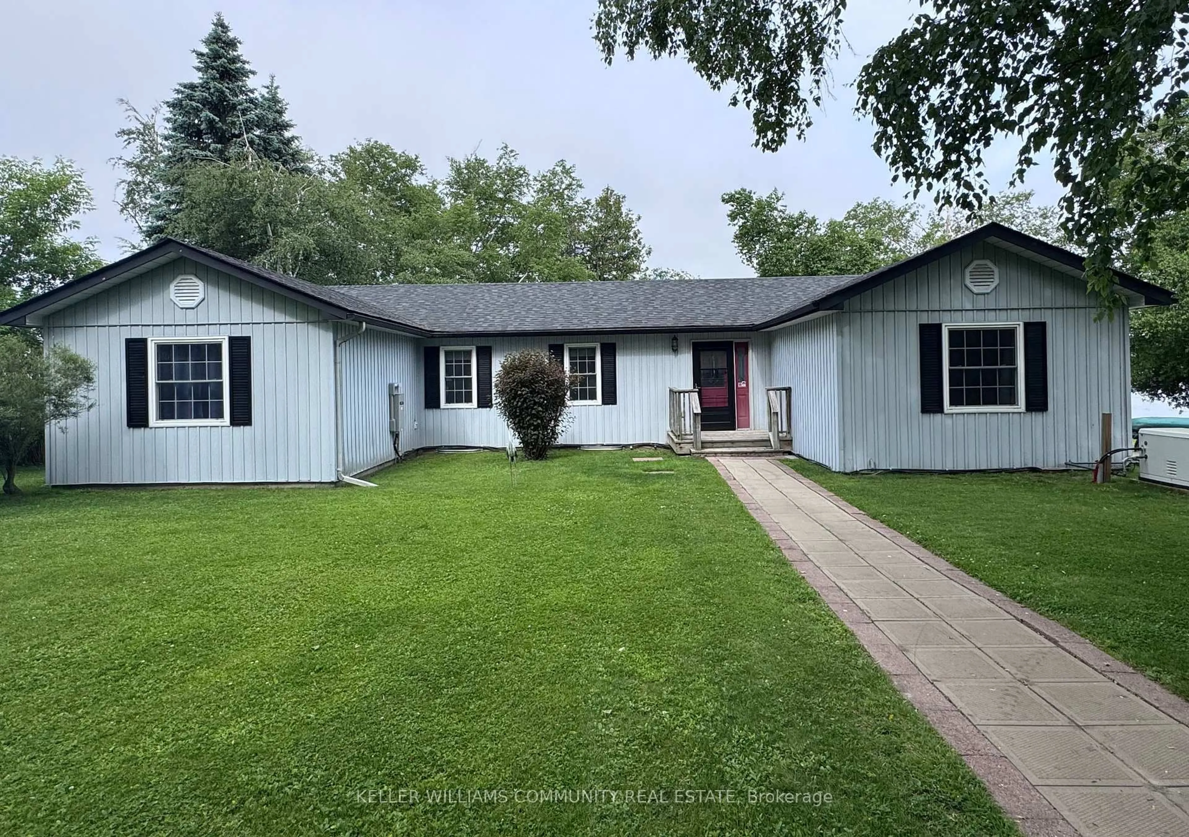 A pic from outside/outdoor area/front of a property/back of a property/a pic from drone, street for 97 Kenedon Dr, Kawartha Lakes Ontario K0L 2W0