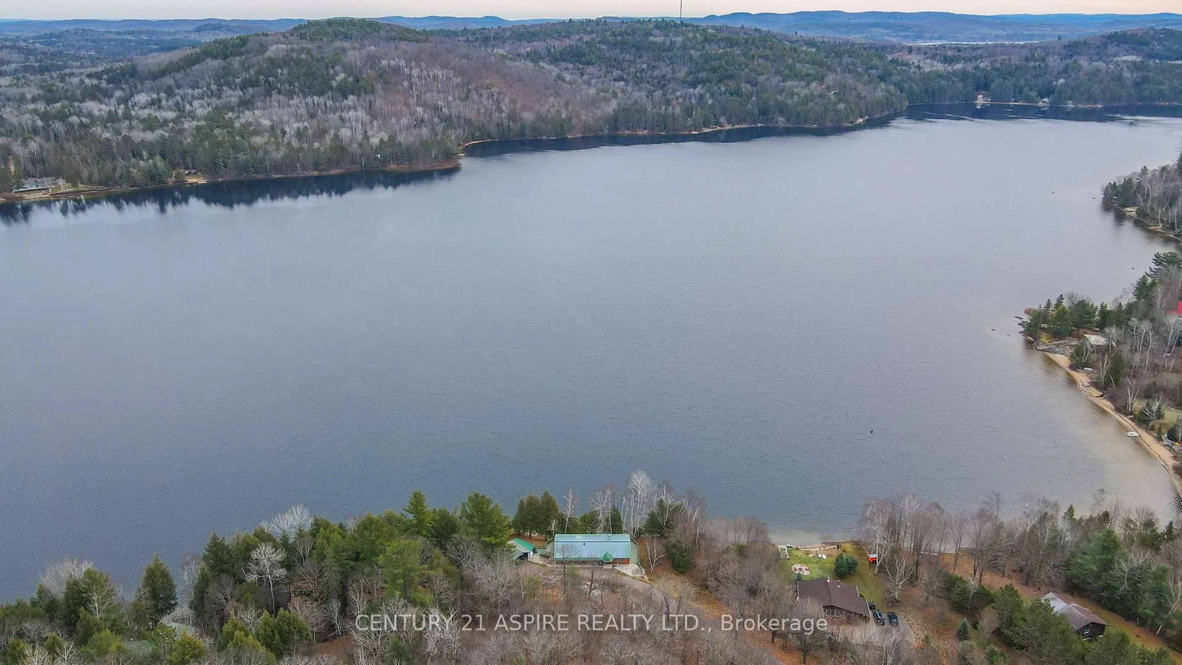 A pic from outside/outdoor area/front of a property/back of a property/a pic from drone, water/lake/river/ocean view for 336 Wiltom Dr, Barry's Bay Ontario K0J 1B0