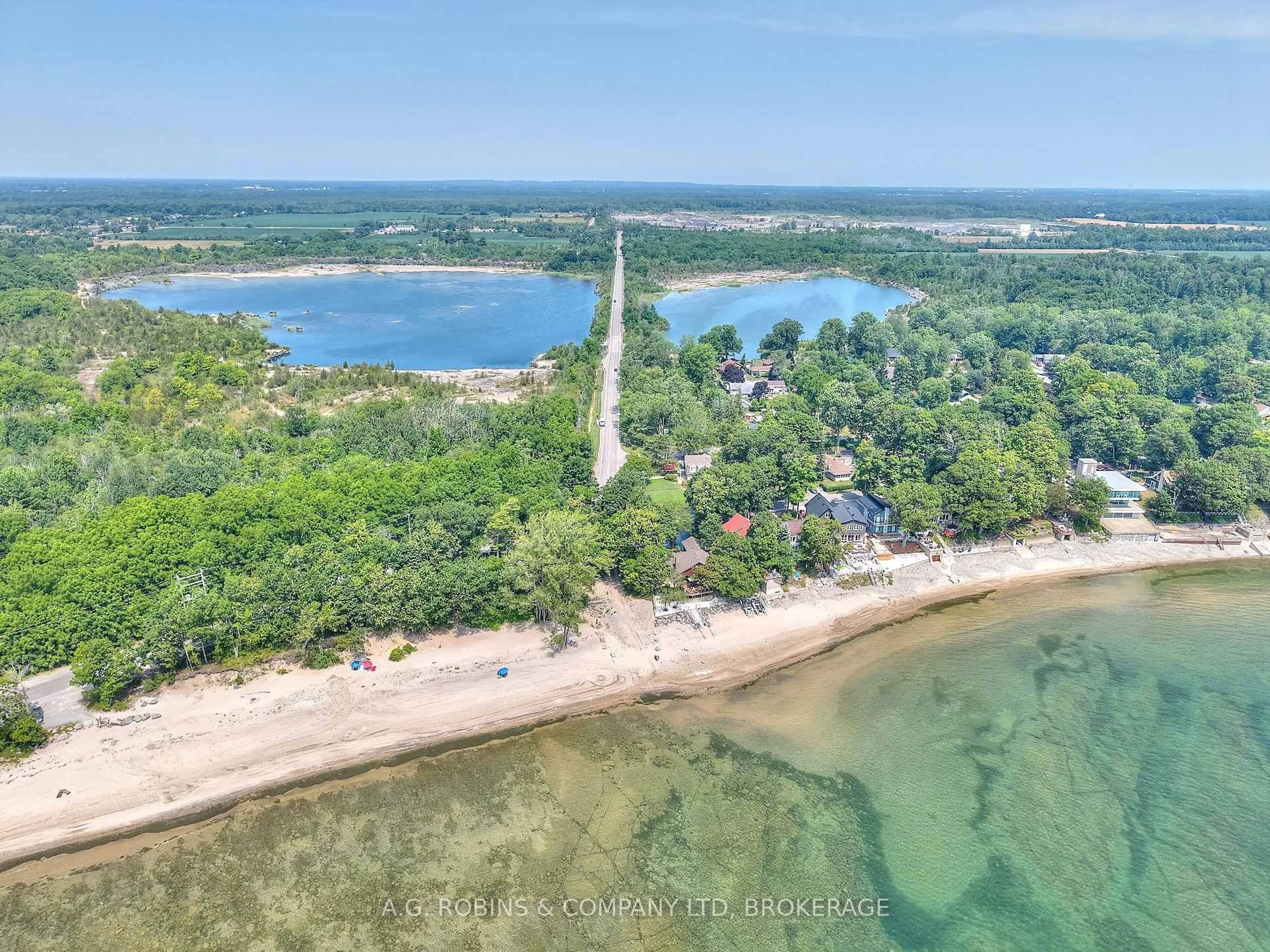A pic from outside/outdoor area/front of a property/back of a property/a pic from drone, water/lake/river/ocean view for 10598 Woodland Dr, Wainfleet Ontario L0S 1V0