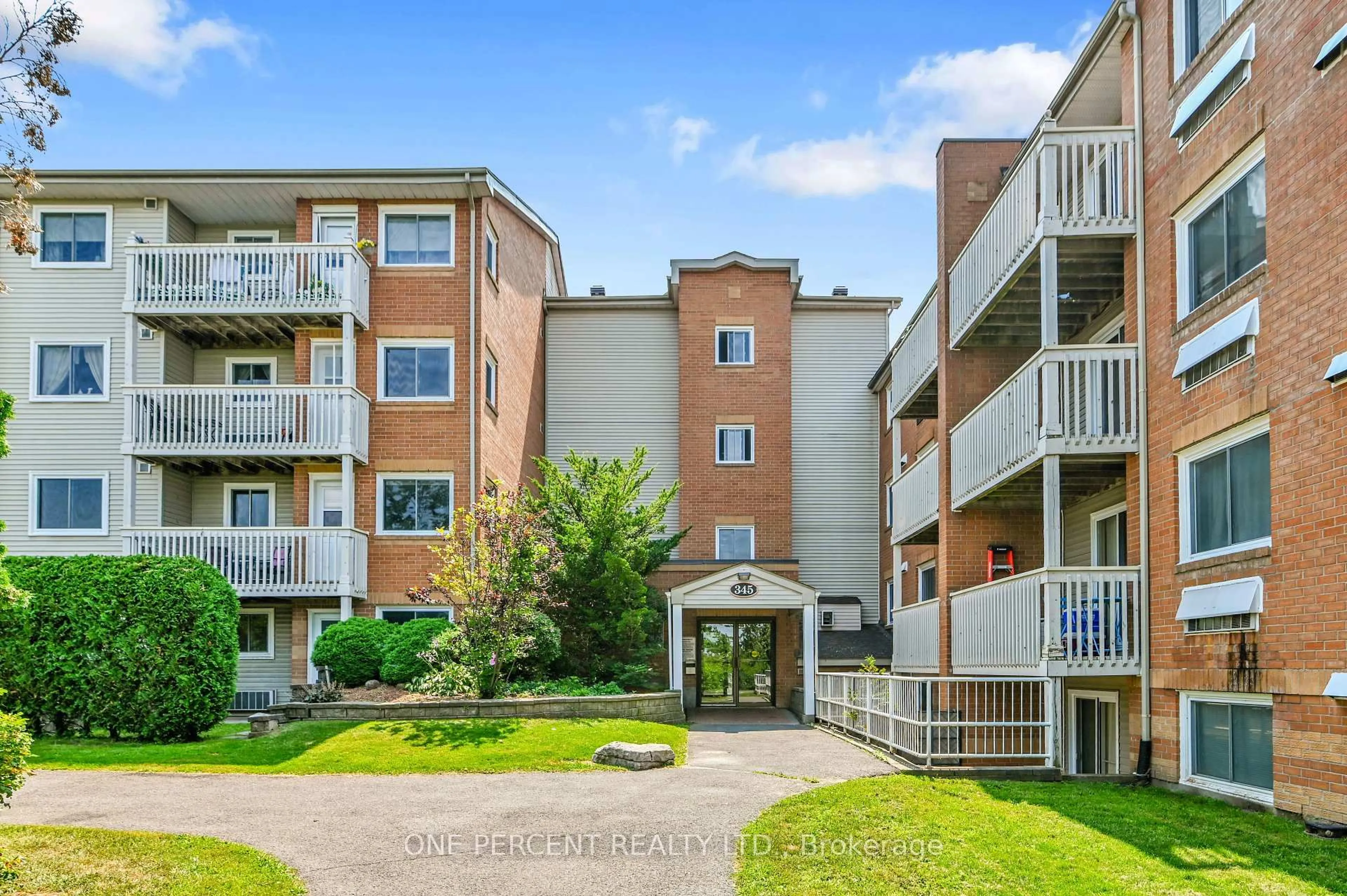 A pic from outside/outdoor area/front of a property/back of a property/a pic from drone, unknown for 345 Centrum Blvd #201, Ottawa Ontario K1E 3W9
