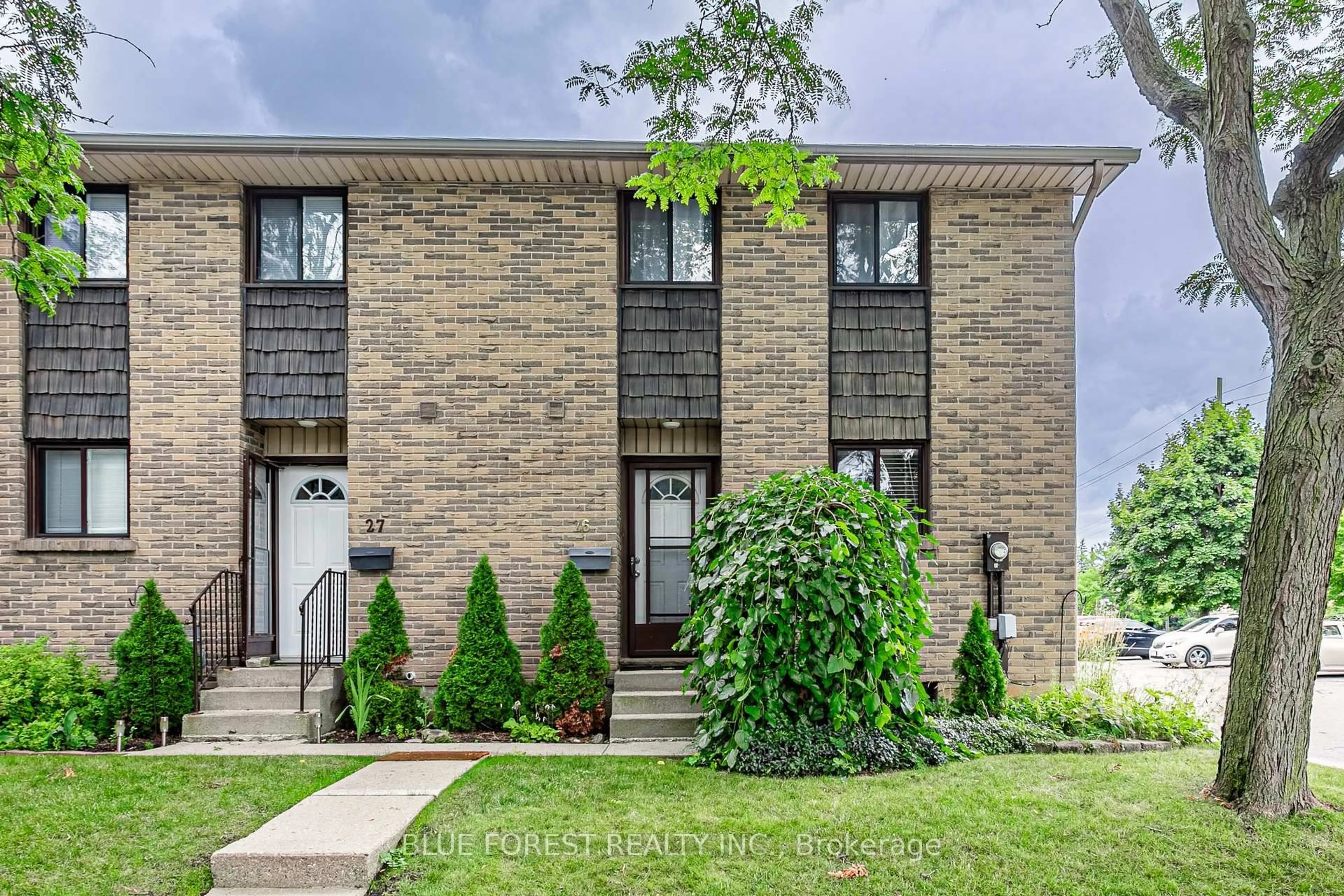 Home with brick exterior material, street for 474 Southdale Rd #26, London South Ontario N6E 1E4