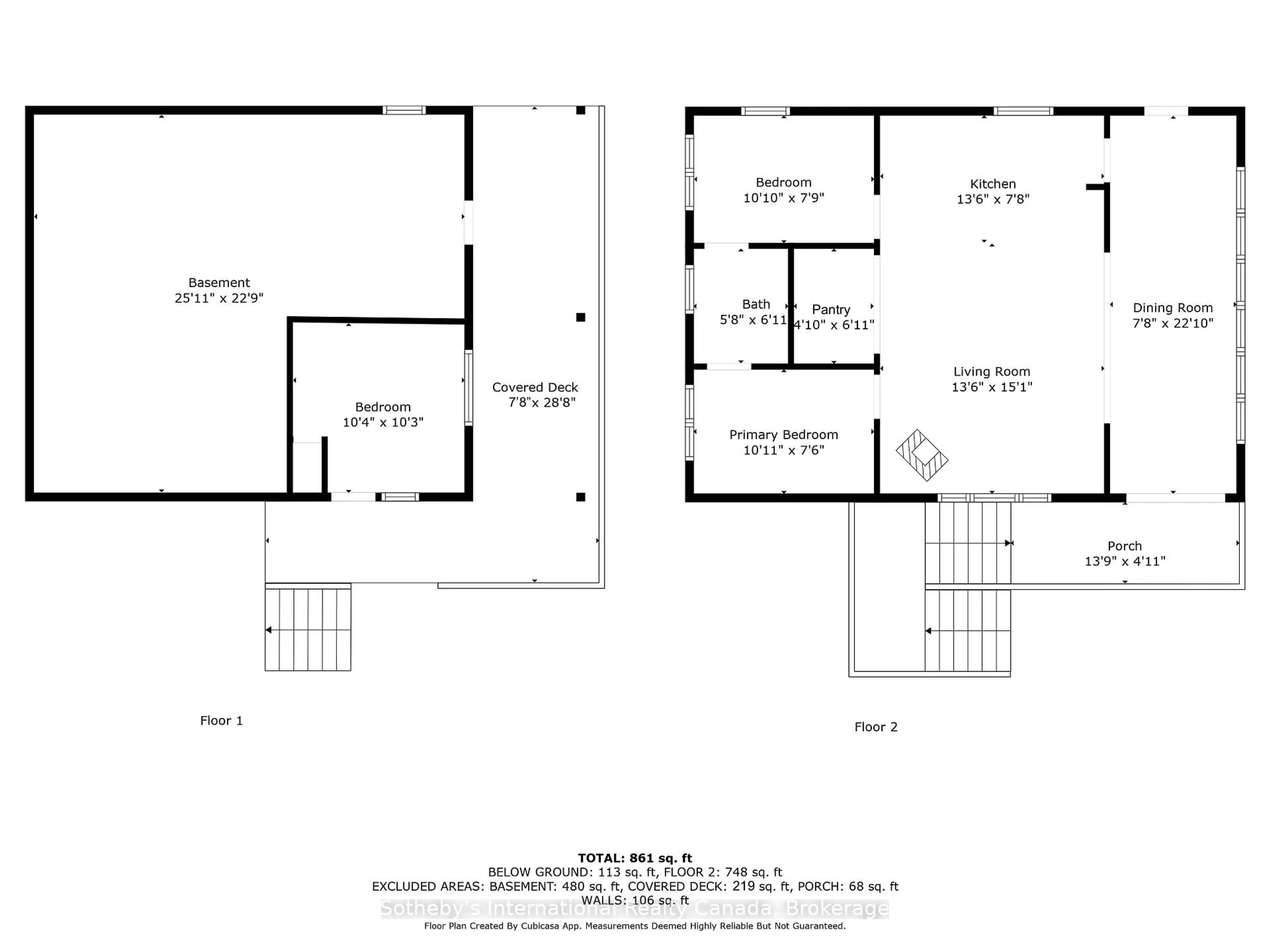 Floor plan for 397 Healey Lake Water, The Archipelago Ontario P0T 1E0
