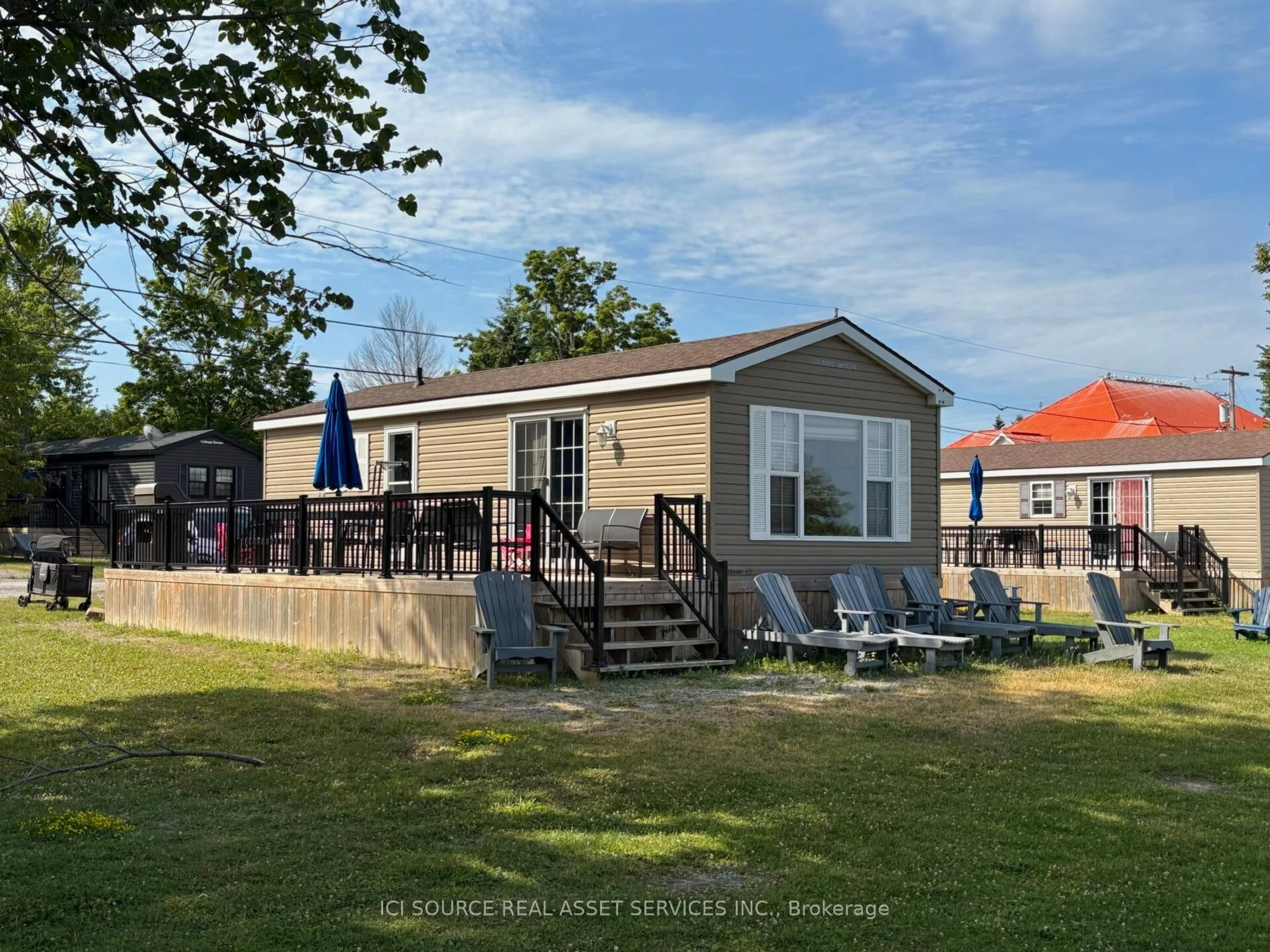 A pic from outside/outdoor area/front of a property/back of a property/a pic from drone, water/lake/river/ocean view for 7100 County Rd 18 #SBR03, Alnwick/Haldimand Ontario K0K 2X0