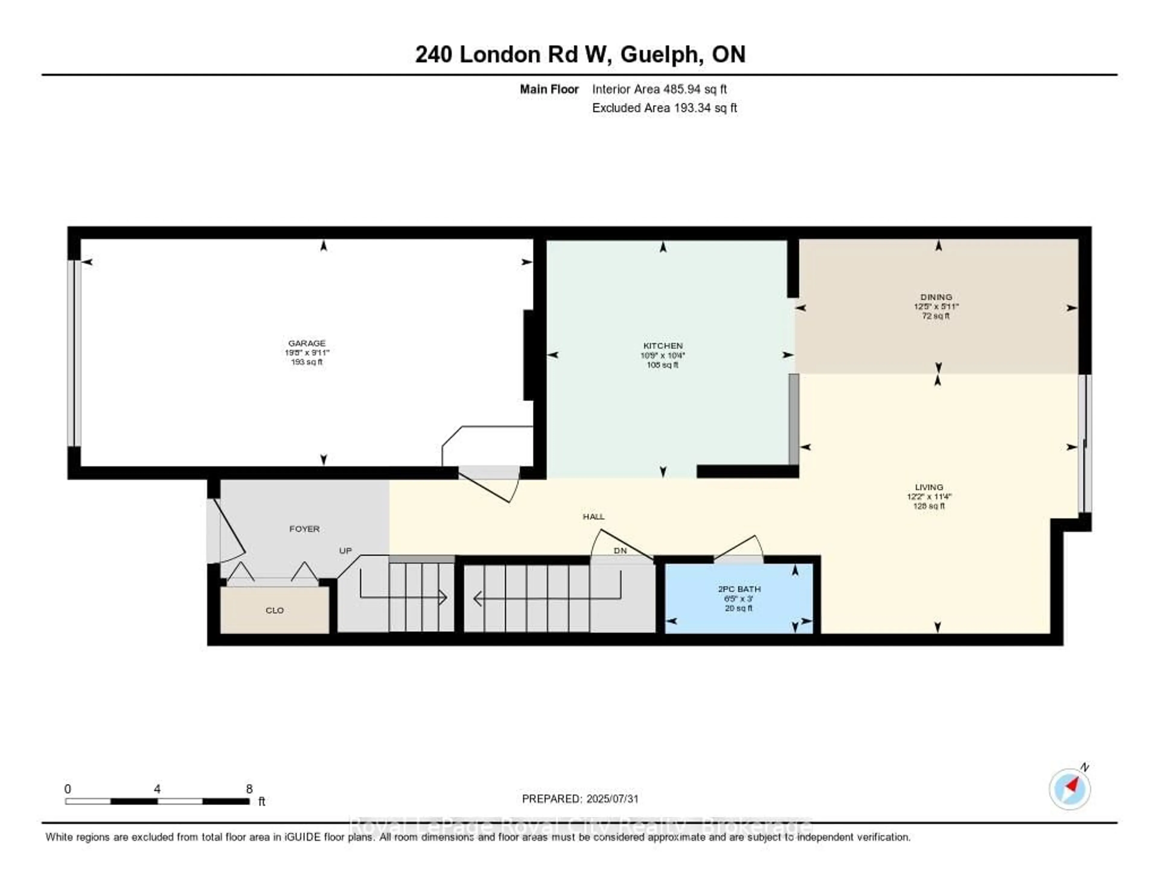 Floor plan for 240 London Rd #38, Guelph Ontario N1H 8N8