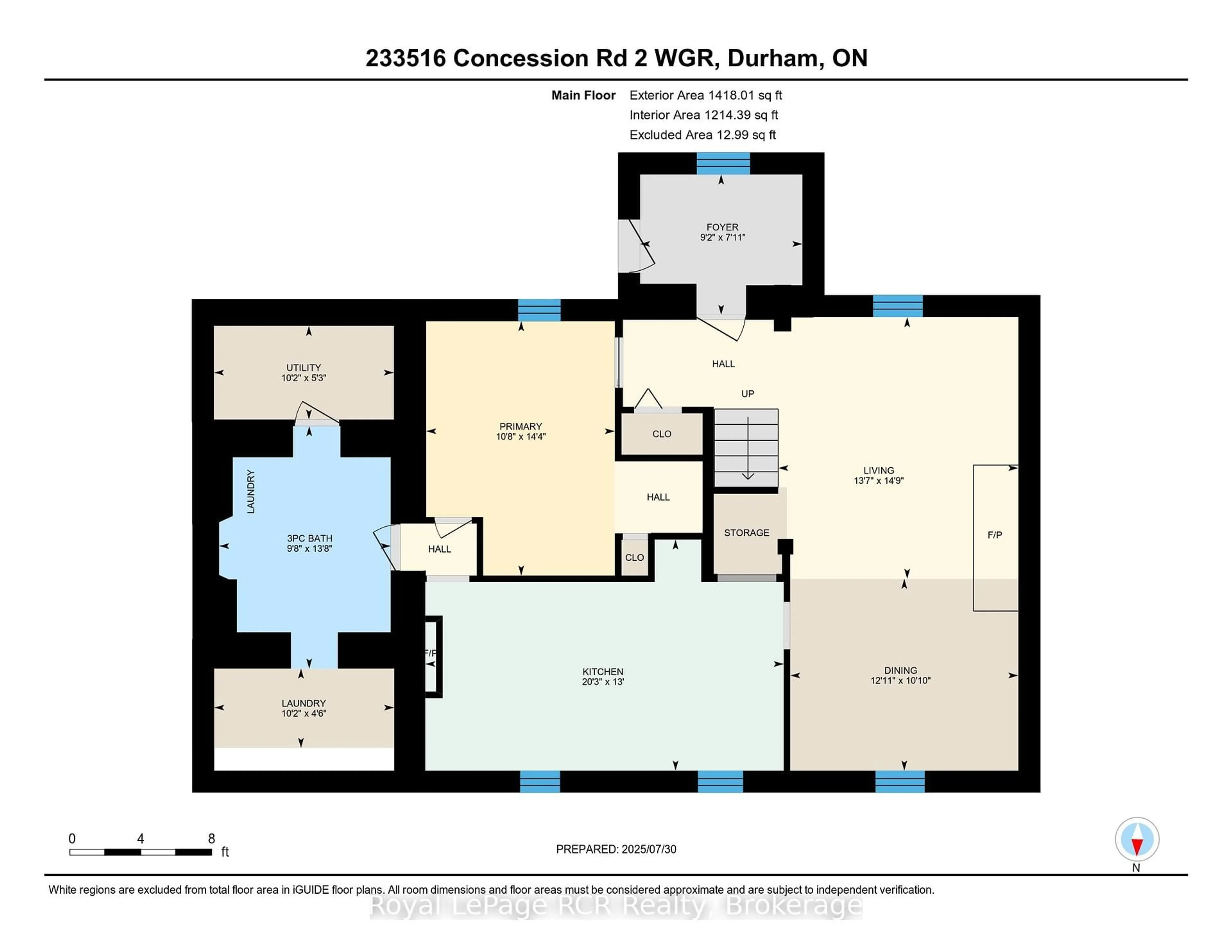 Floor plan for 233516 Concession 2 Concession, West Grey Ontario N0G 1R0