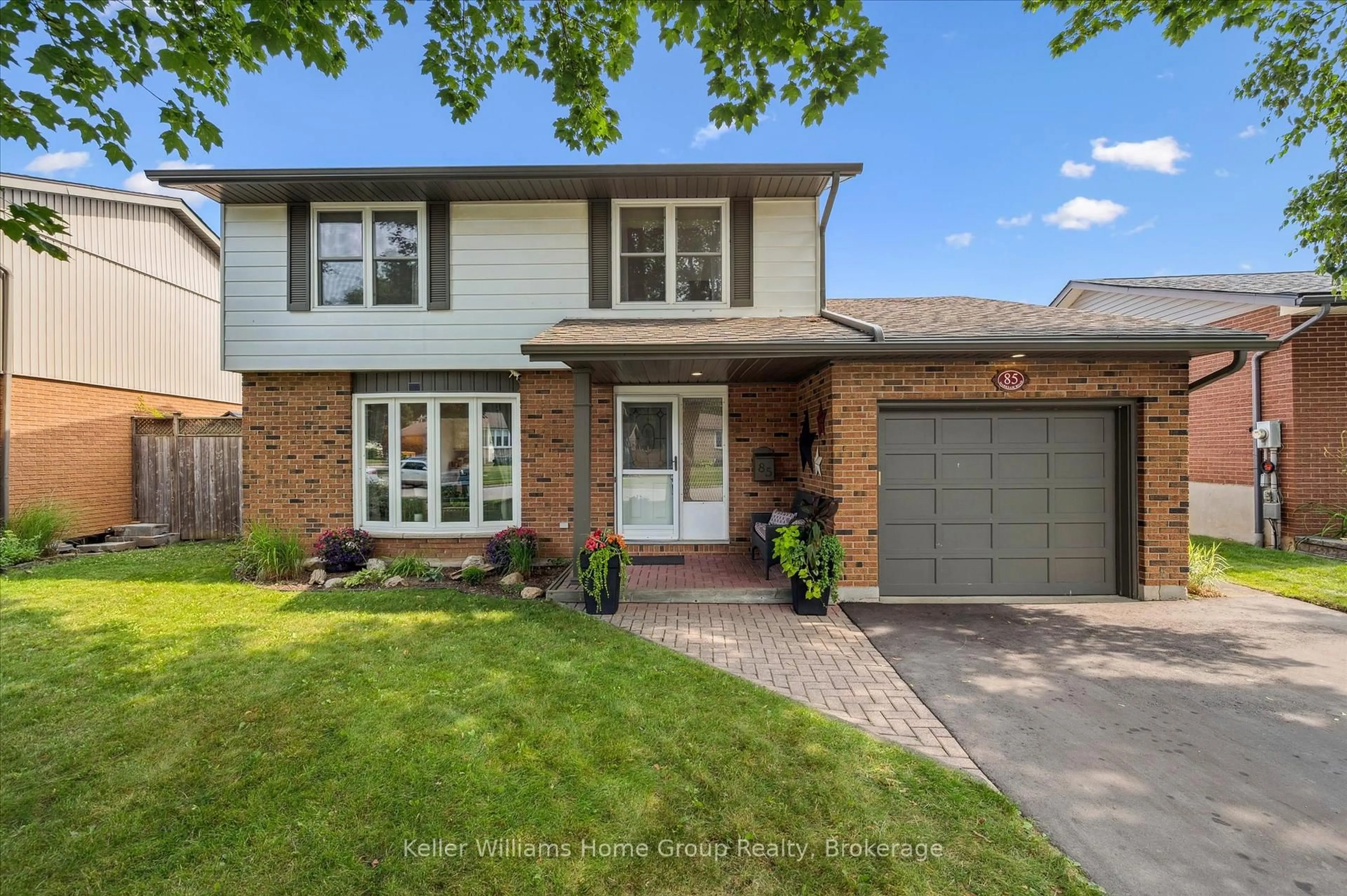 Home with brick exterior material, street for 85 Marksam Rd, Guelph Ontario N1H 6T1