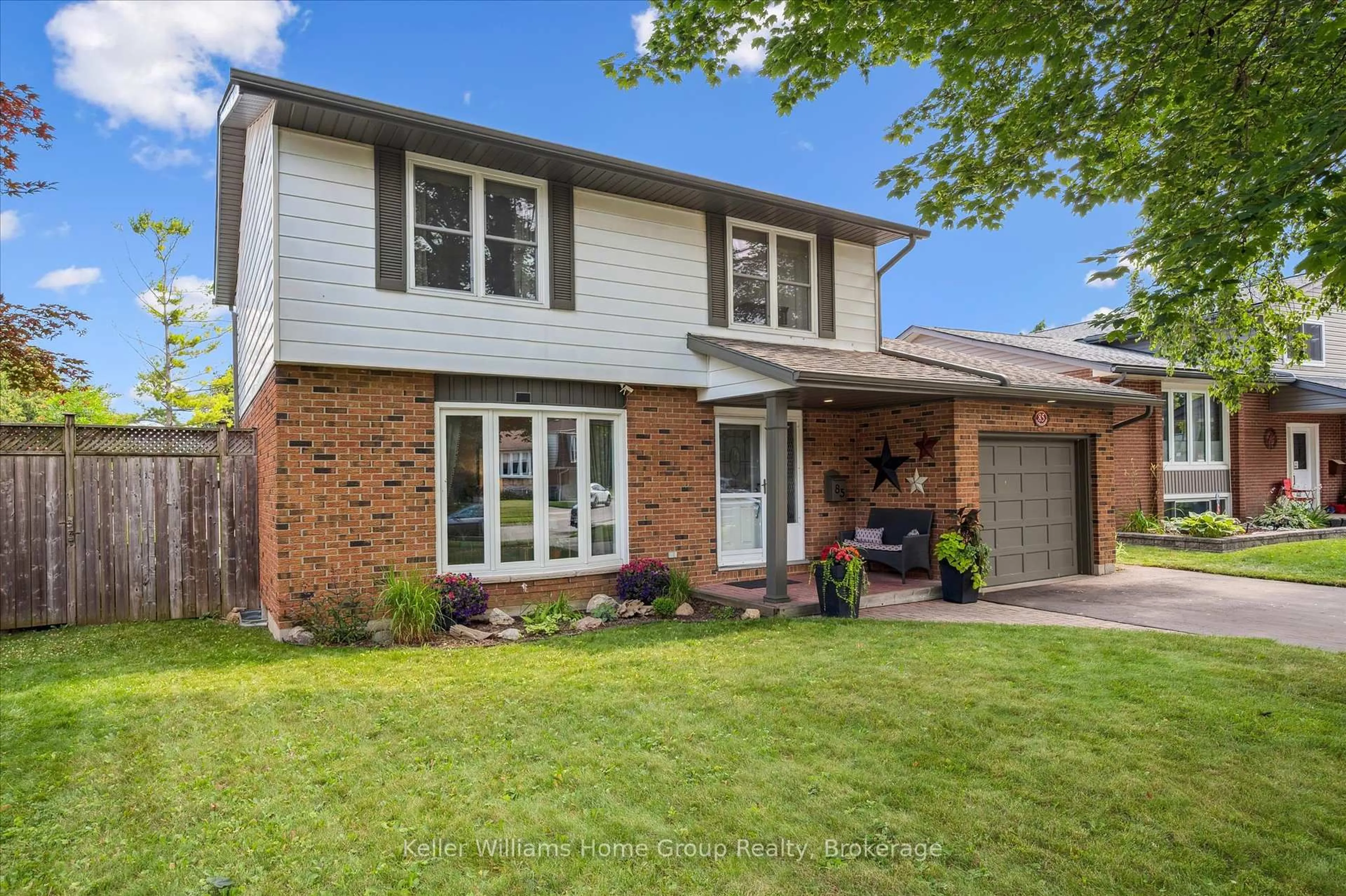 Home with brick exterior material, street for 85 Marksam Rd, Guelph Ontario N1H 6T1