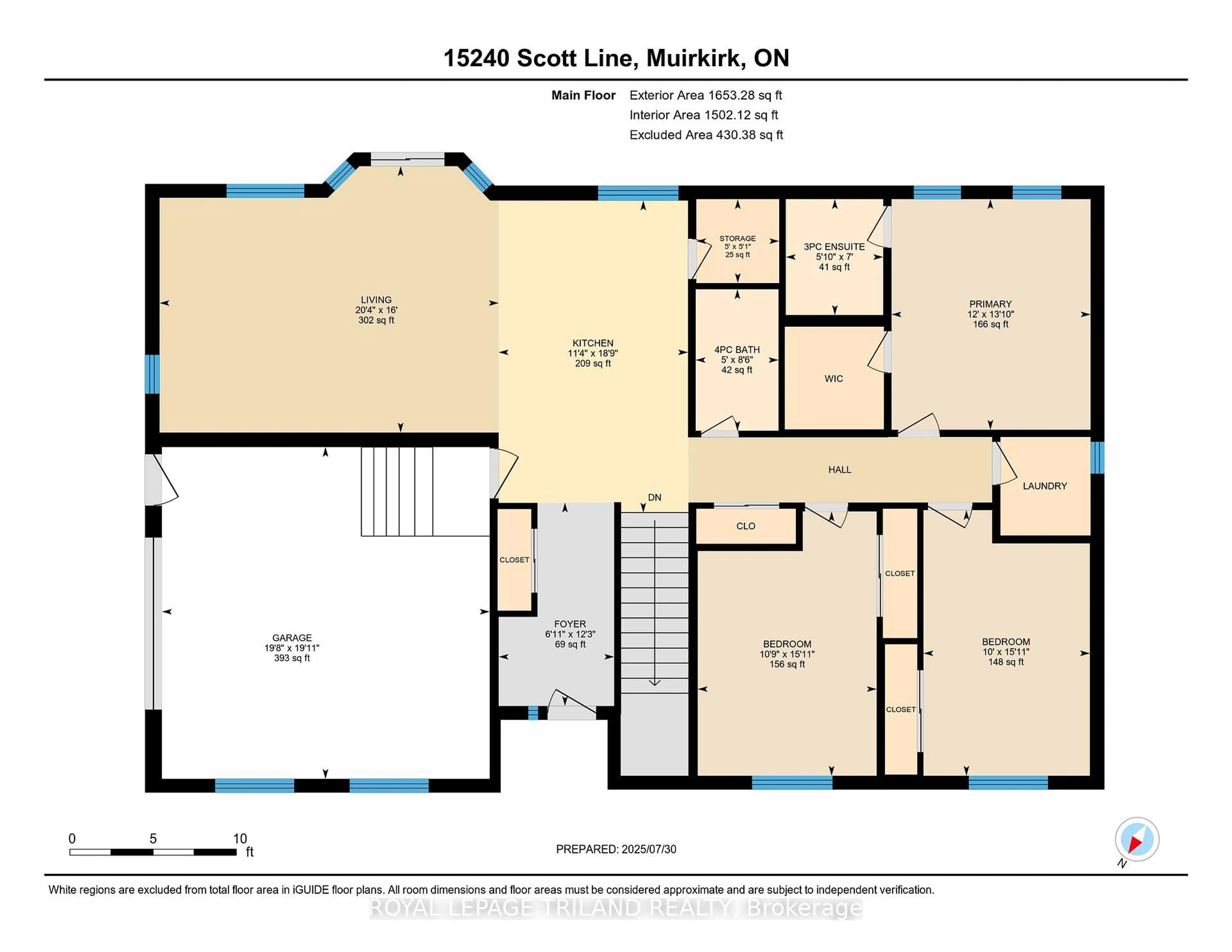 Floor plan for 15240 Scott Line, Chatham-Kent Ontario N0L 1X0