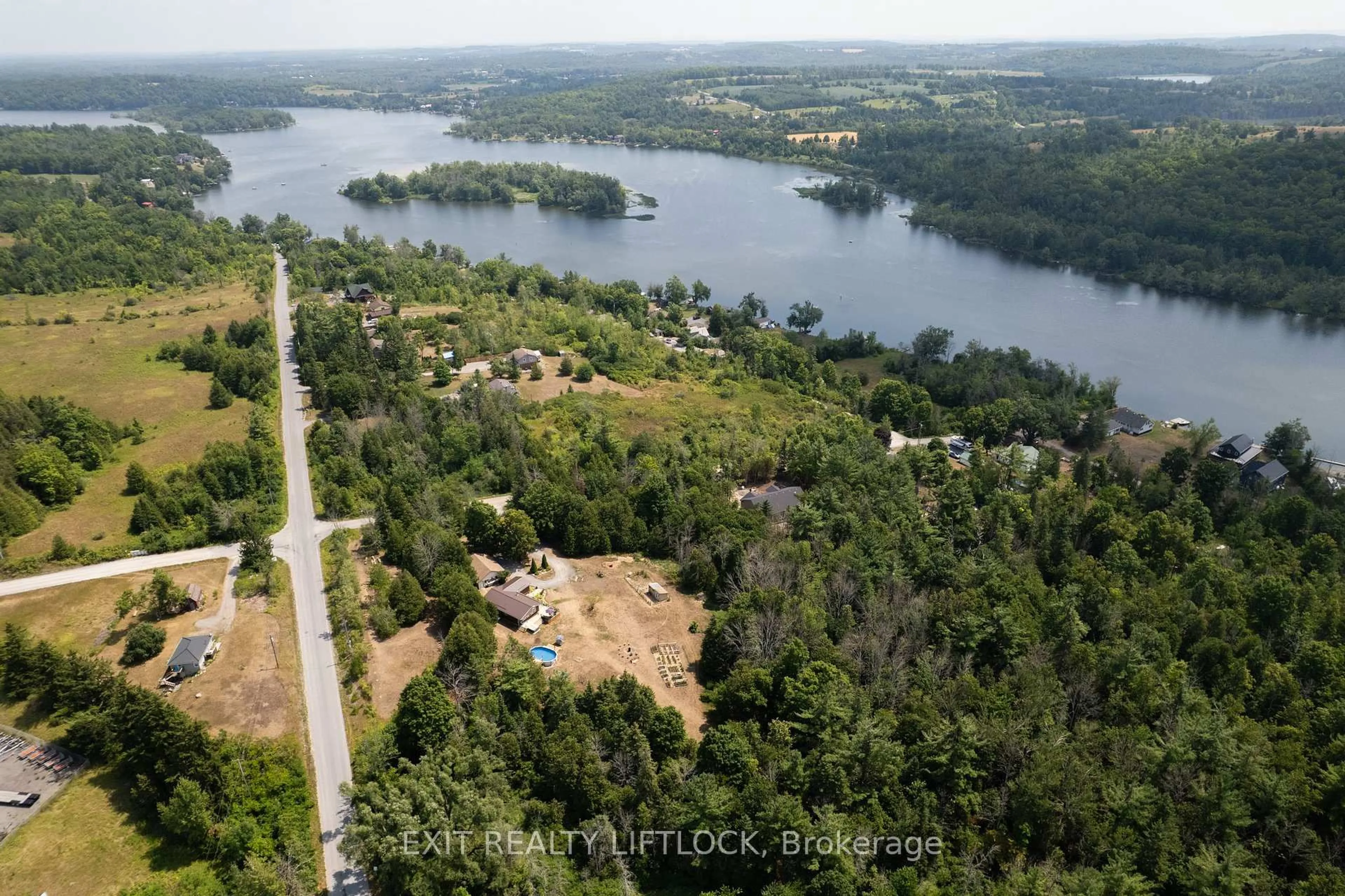 A pic from outside/outdoor area/front of a property/back of a property/a pic from drone, water/lake/river/ocean view for 1430 Drysdale Rd, Asphodel-Norwood Ontario K0L 2V0