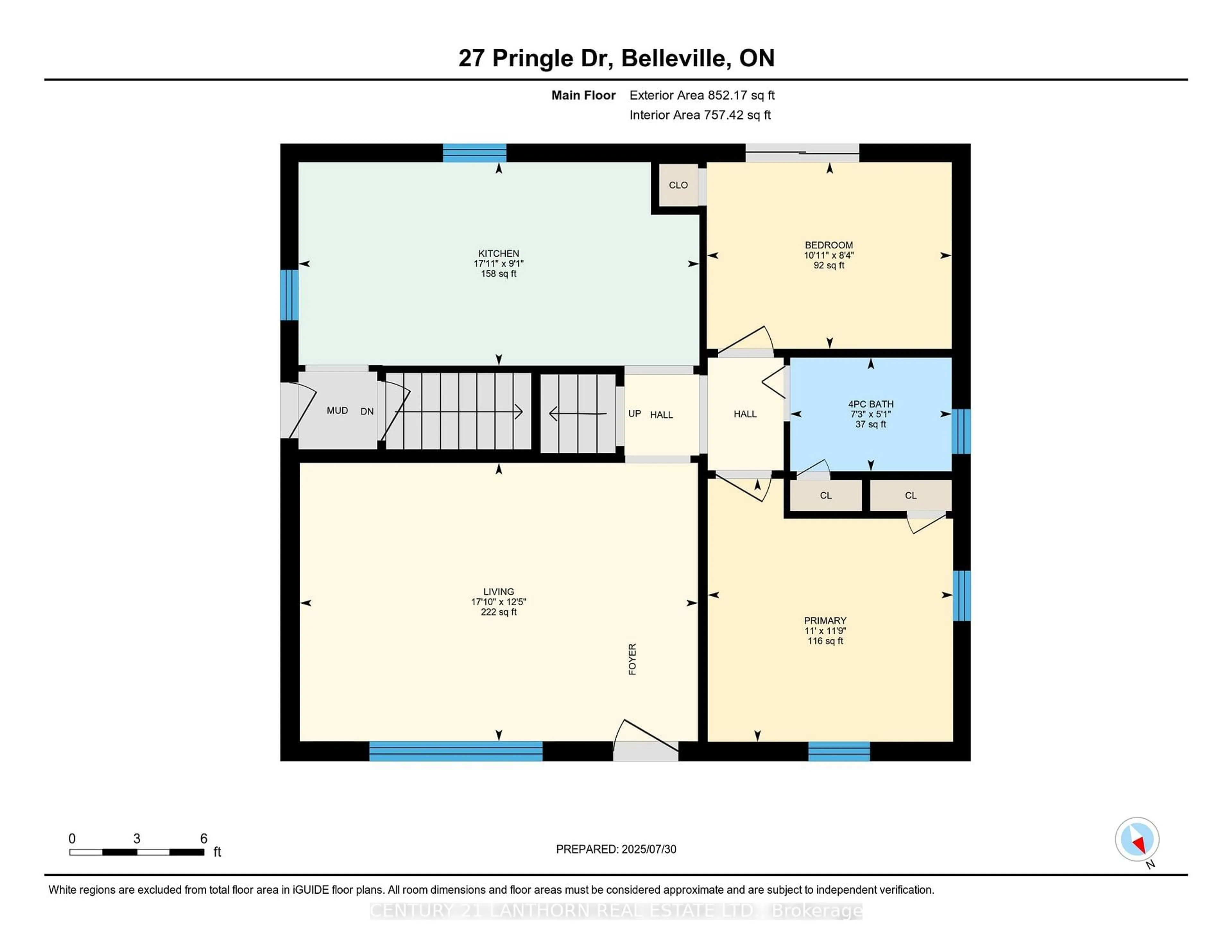 Floor plan for 27 Pringle Dr, Belleville Ontario K8P 2L2
