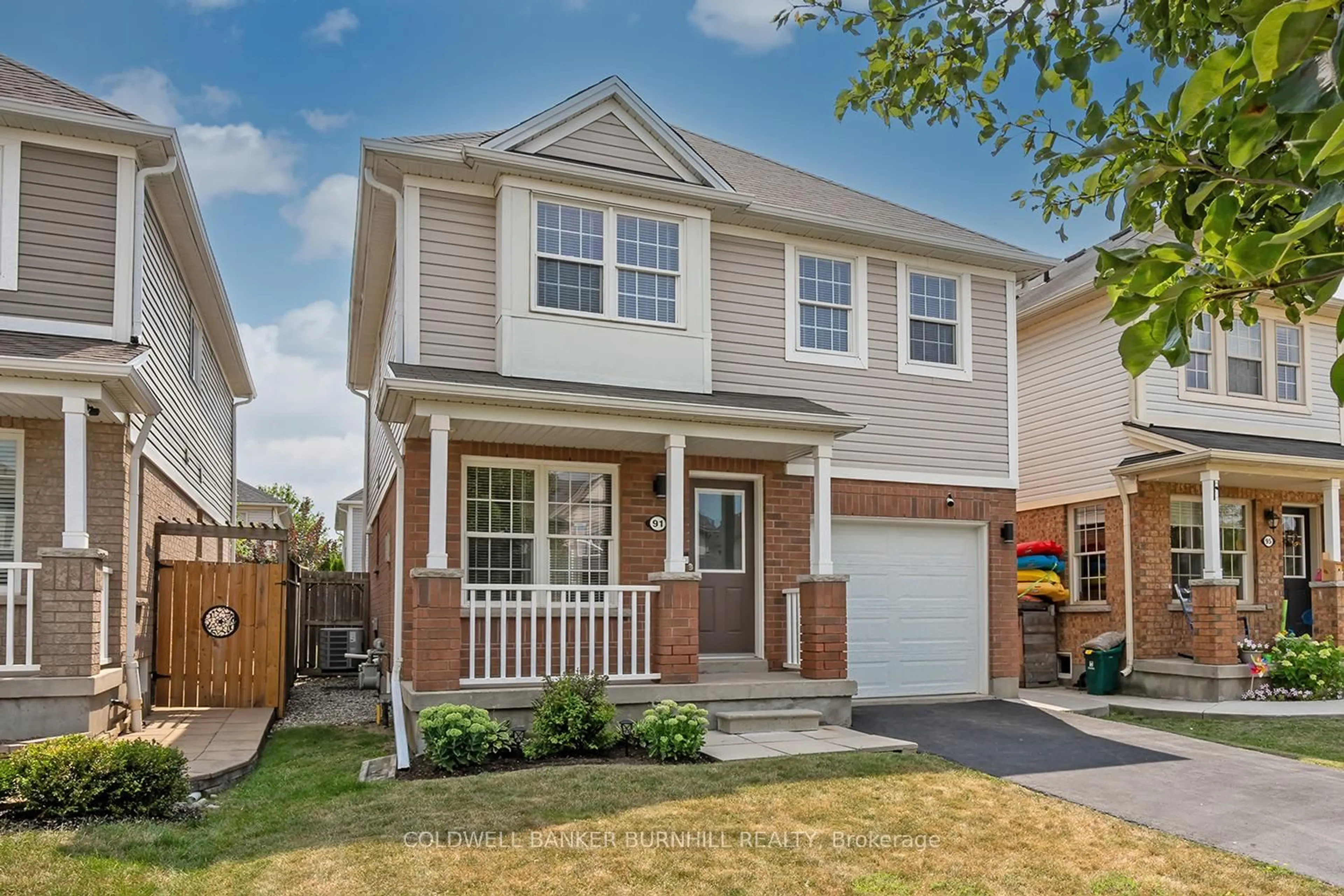 Home with vinyl exterior material, street for 91 Cleghorn Dr, Hamilton Ontario L0R 1C0