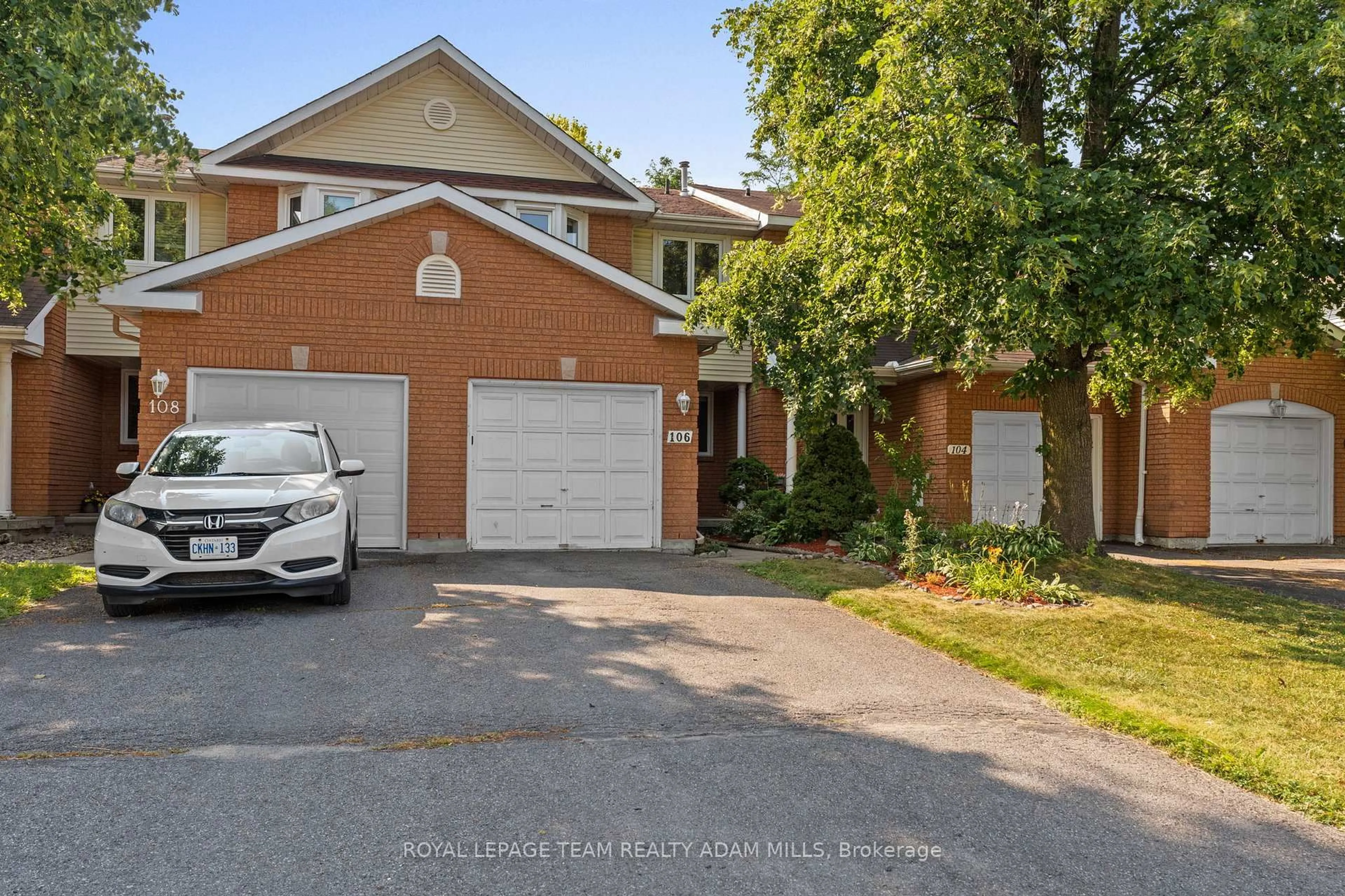 Home with brick exterior material, street for 106 Woodpark Way, Ottawa Ontario K2J 4C5