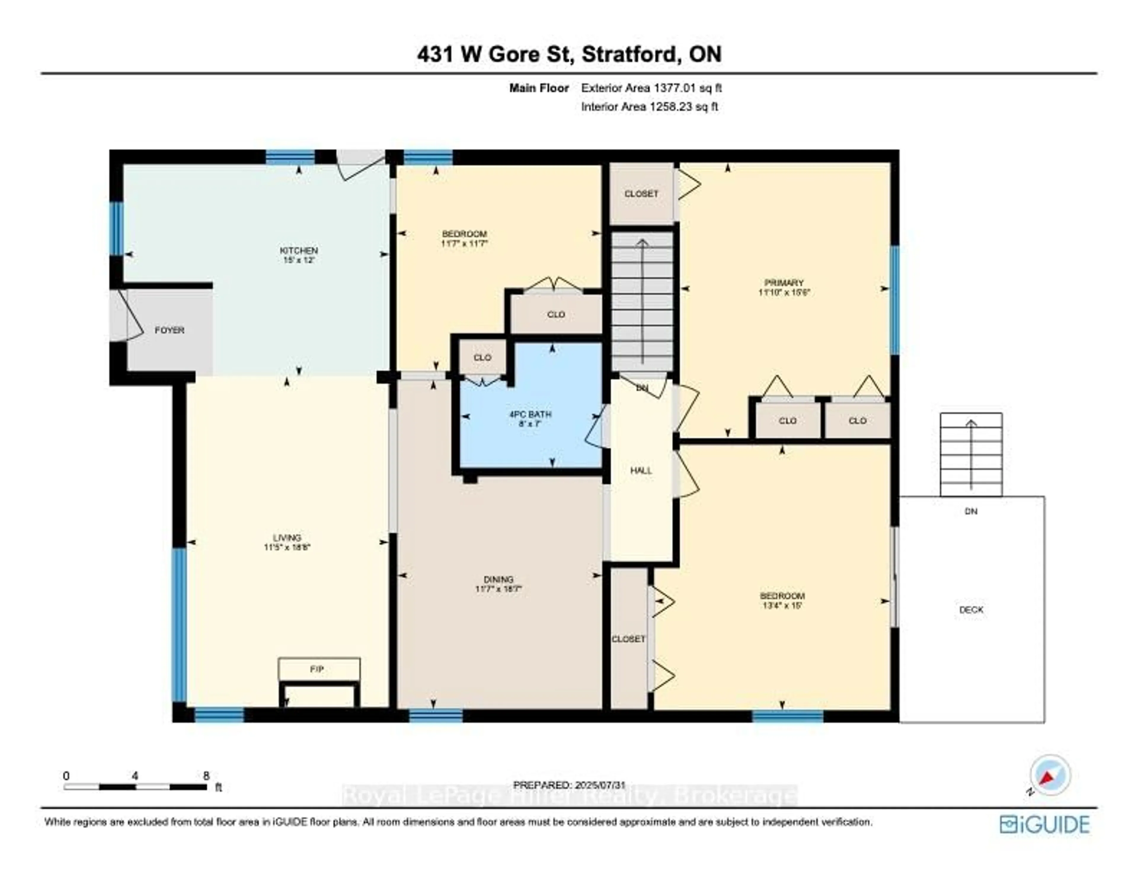 Floor plan for 431 West Gore St, Stratford Ontario N5A 1L2