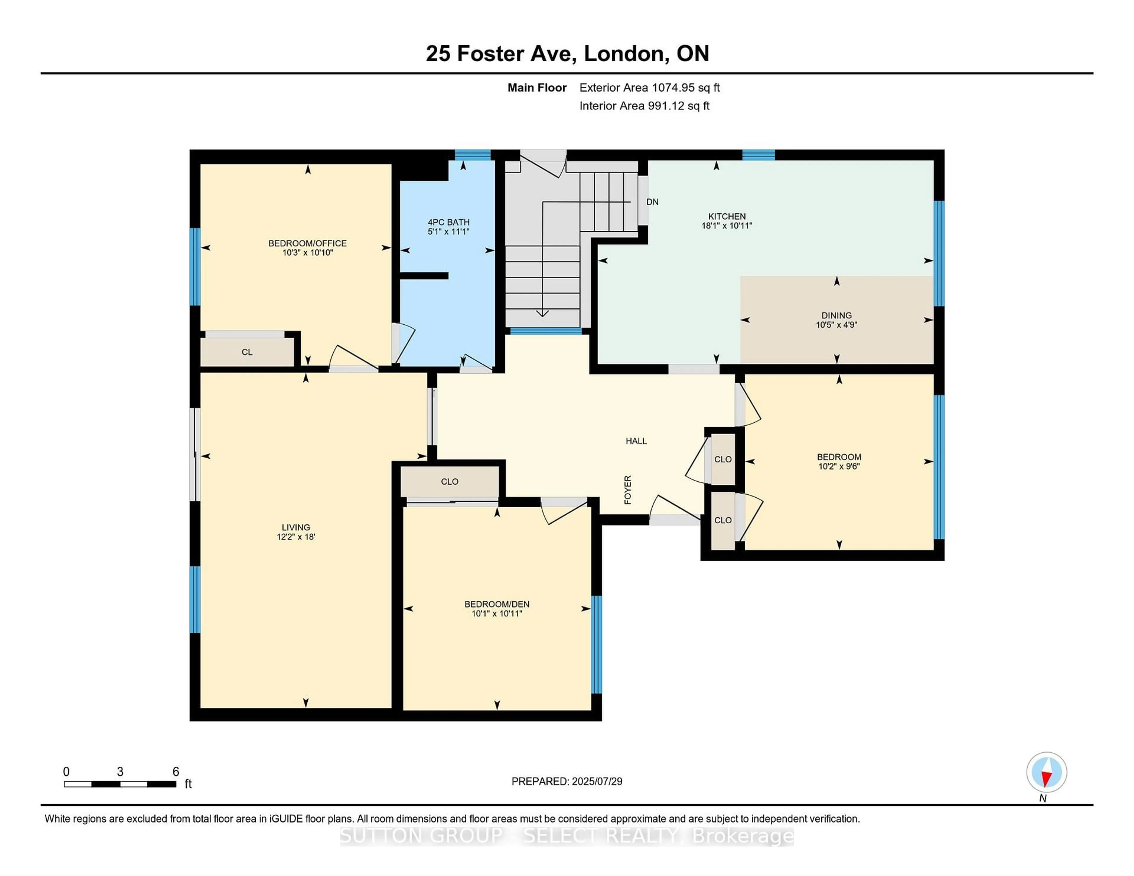 Floor plan for 25 FOSTER Ave, London North Ontario N6H 2K7