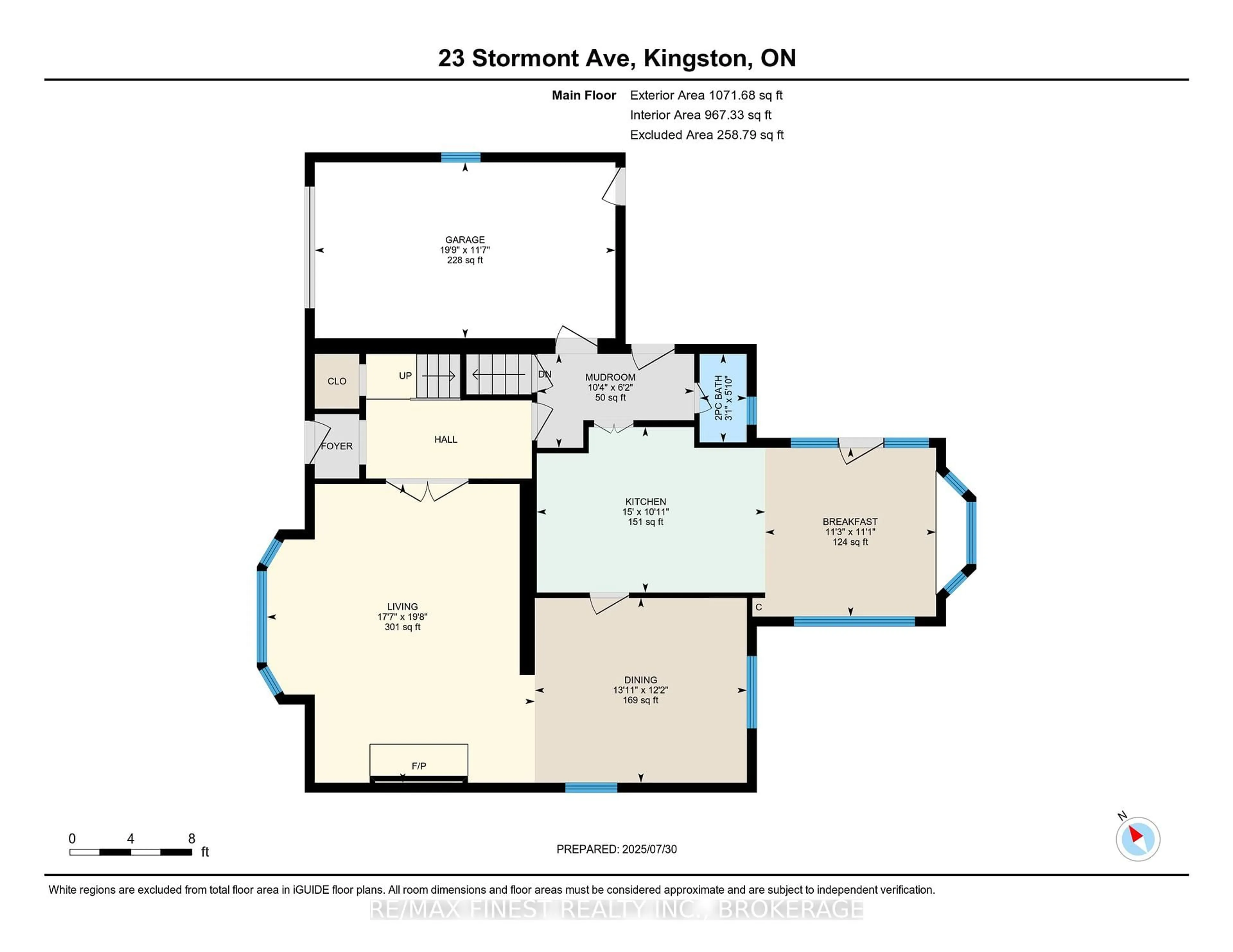 Floor plan for 23 Stormont Ave, Kingston Ontario K7M 1N9