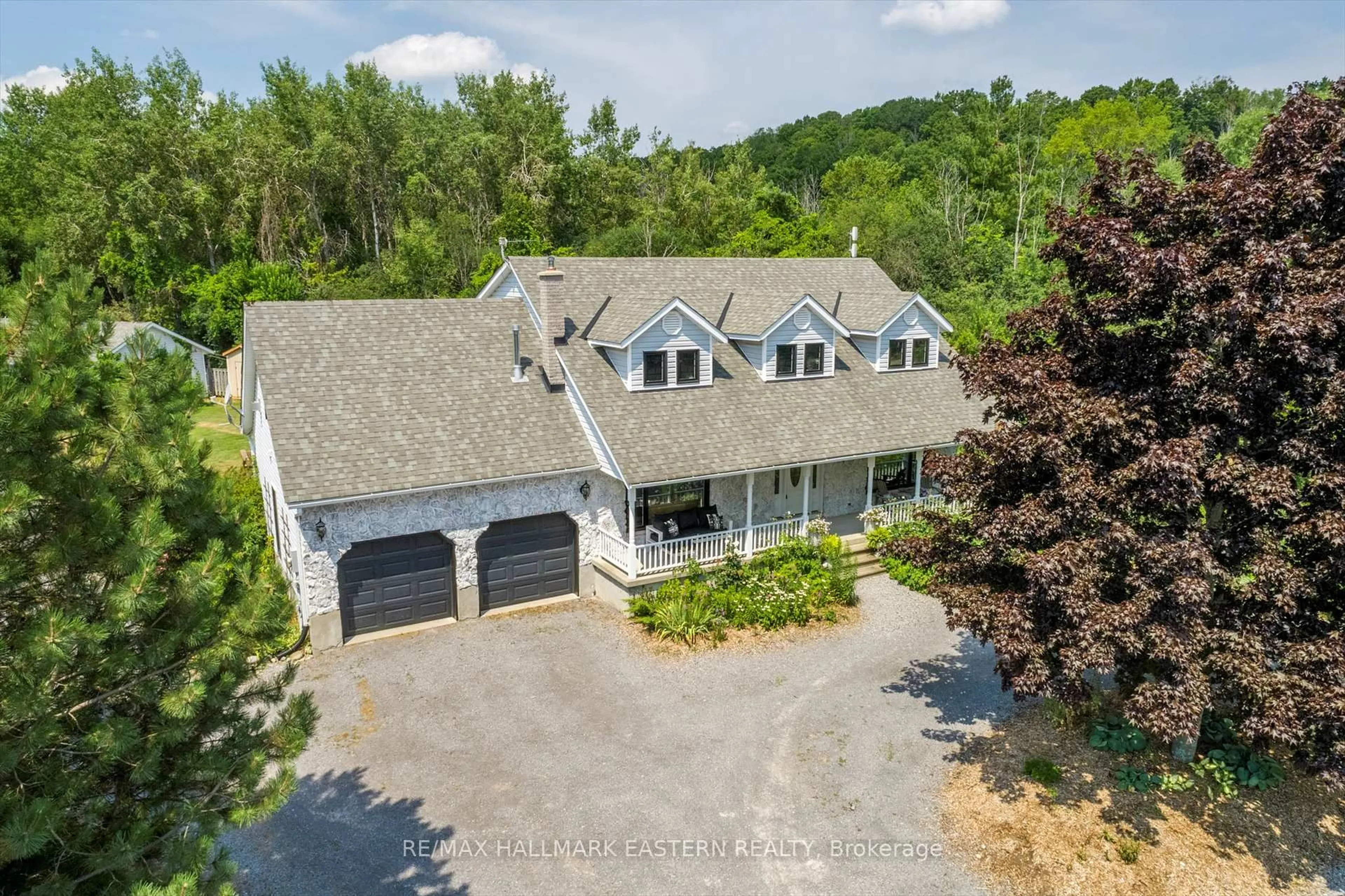A pic from outside/outdoor area/front of a property/back of a property/a pic from drone, unknown for 3072 Stu Black Rd, Hamilton Township Ontario K9A 4J7