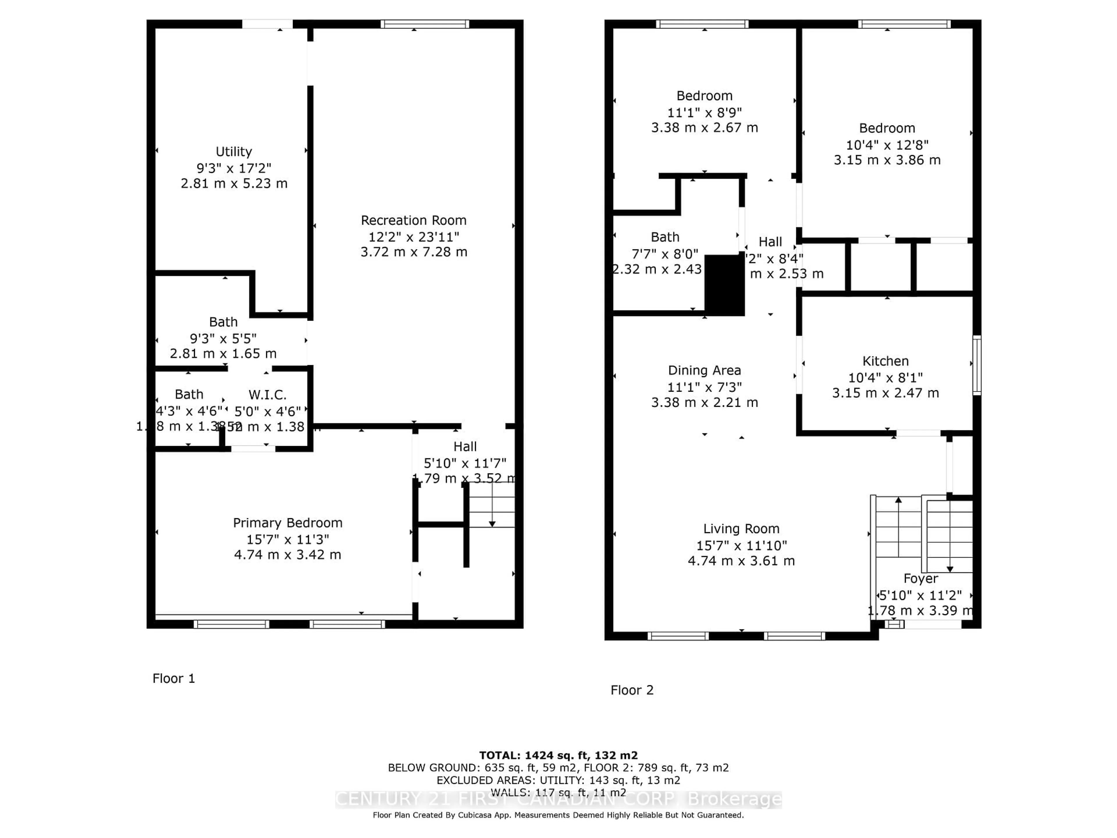 Floor plan for 50 Erica Cres, London South Ontario N6E 3P4
