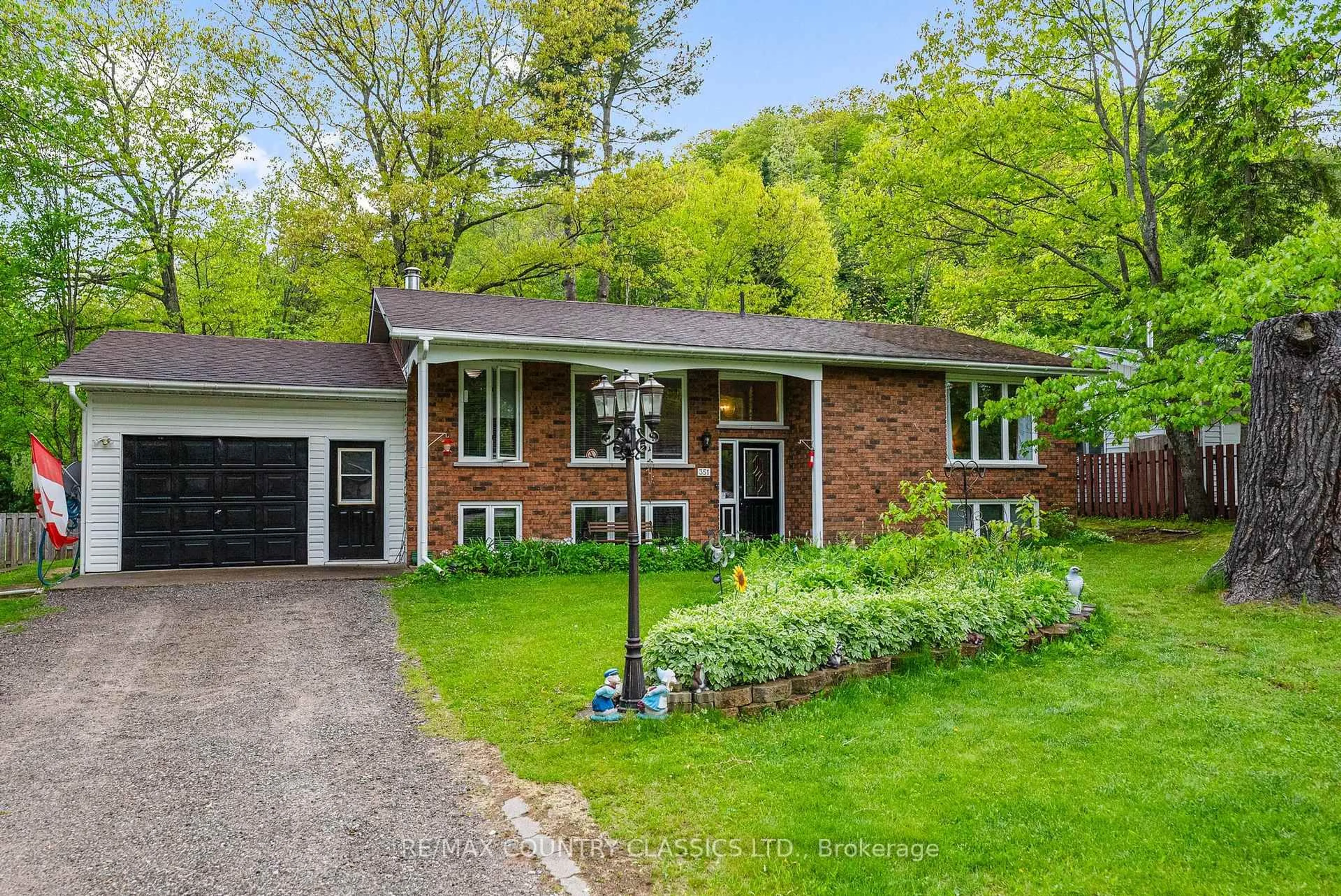 Home with brick exterior material, street for 351 Chemaushgon Rd, Bancroft Ontario K0L 1C0