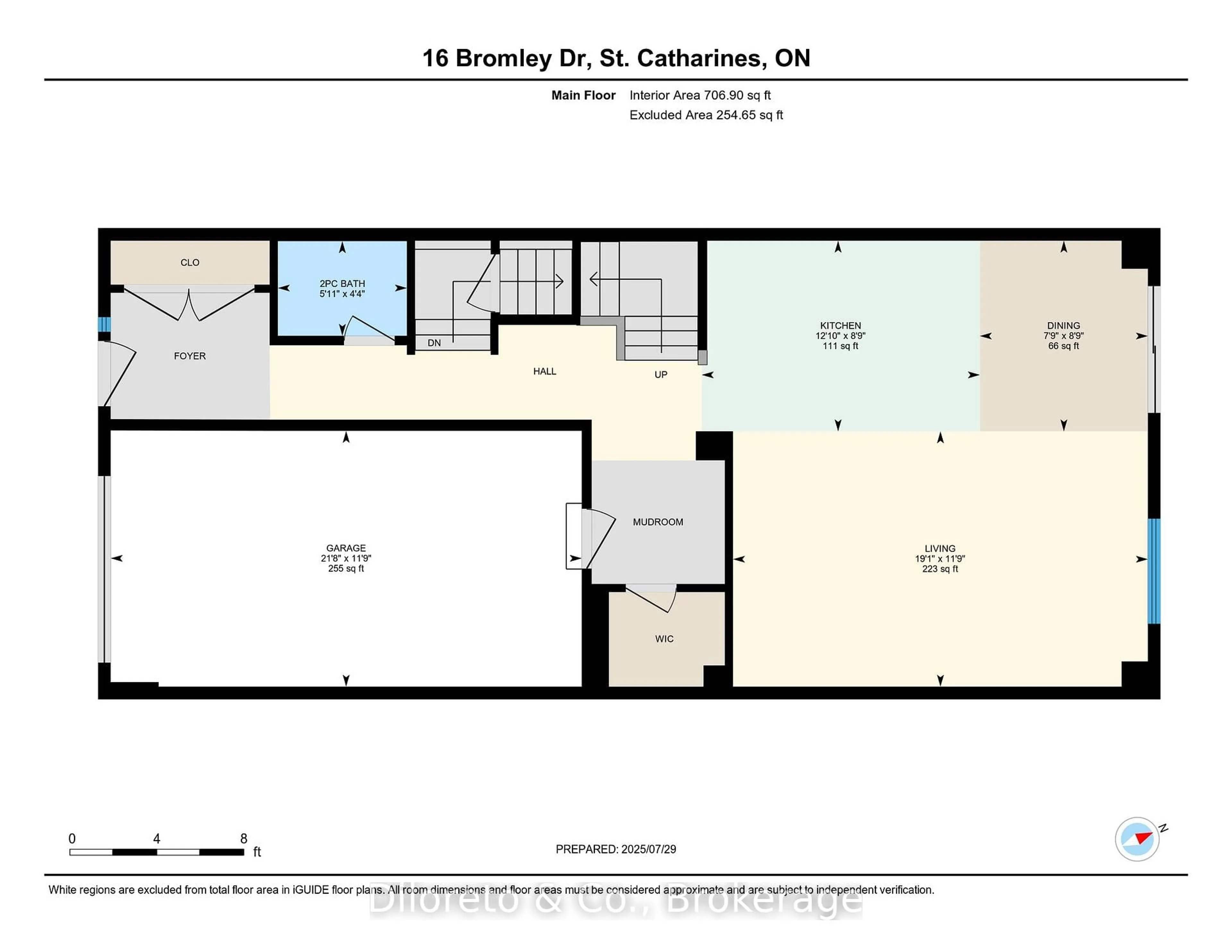 Floor plan for 16 Bromley Dr, St. Catharines Ontario L2M 0C9
