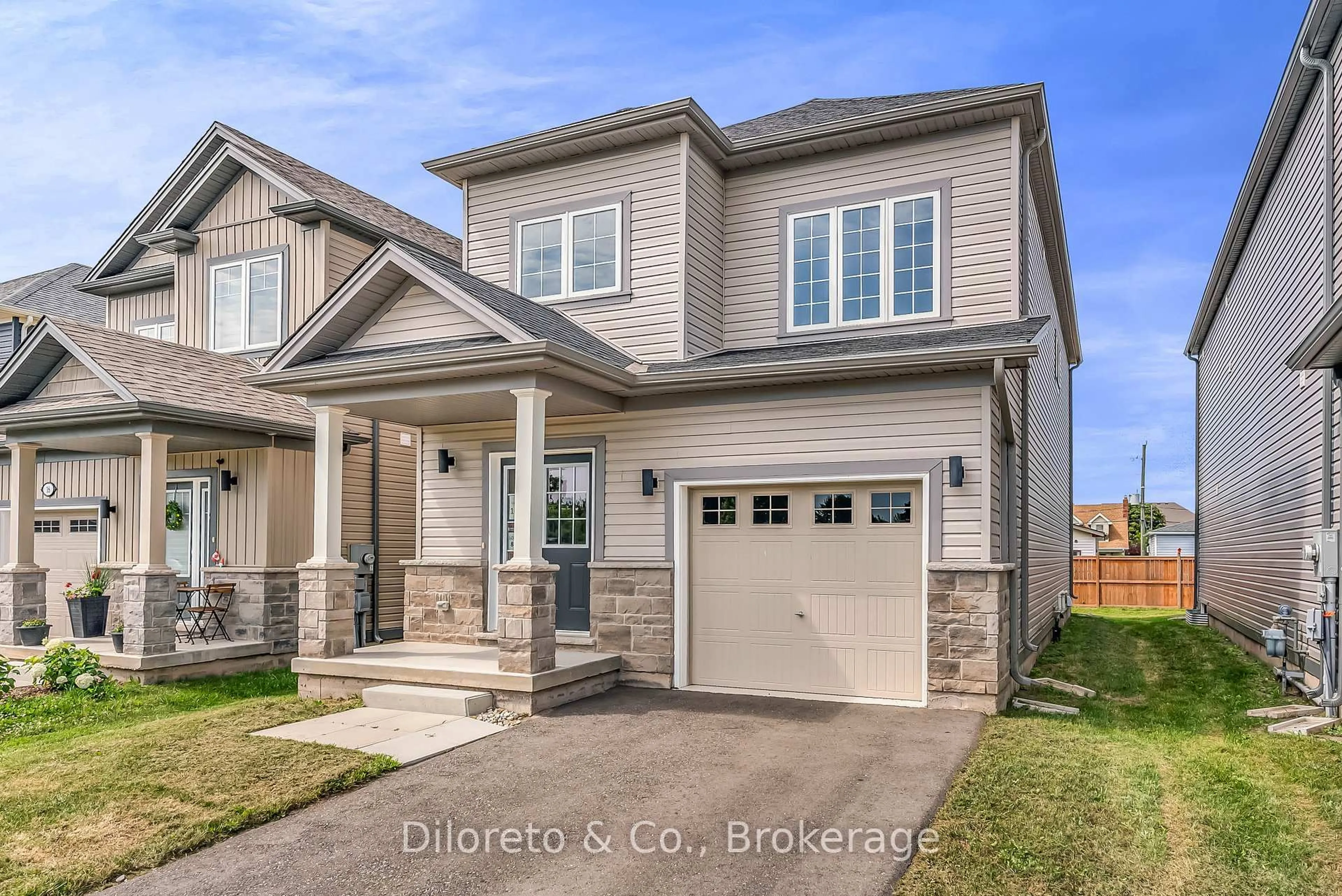 Home with brick exterior material, street for 16 Bromley Dr, St. Catharines Ontario L2M 0C9