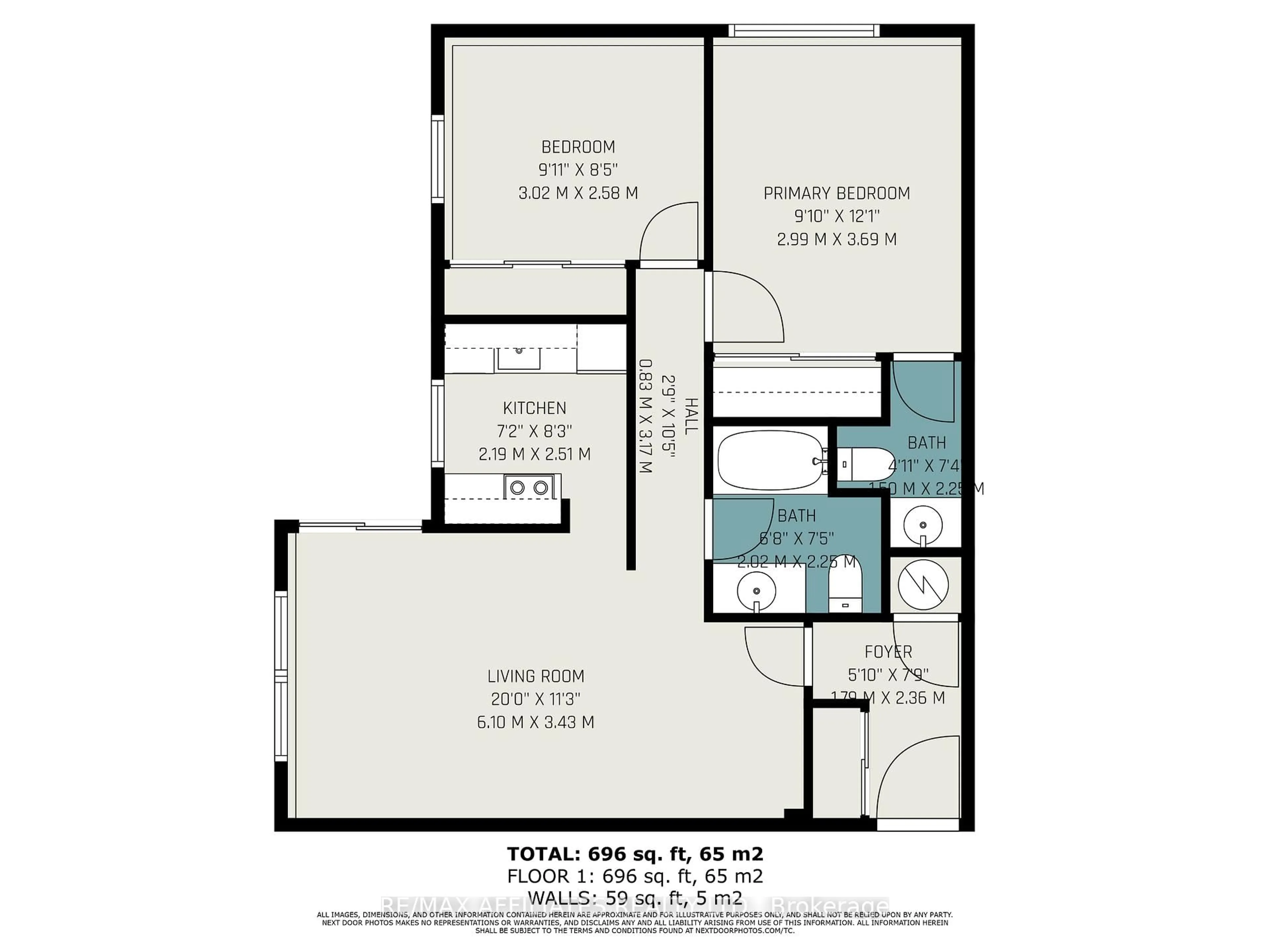 Floor plan for 6532 Bilberry Dr #114, Ottawa Ontario K1C 4N9