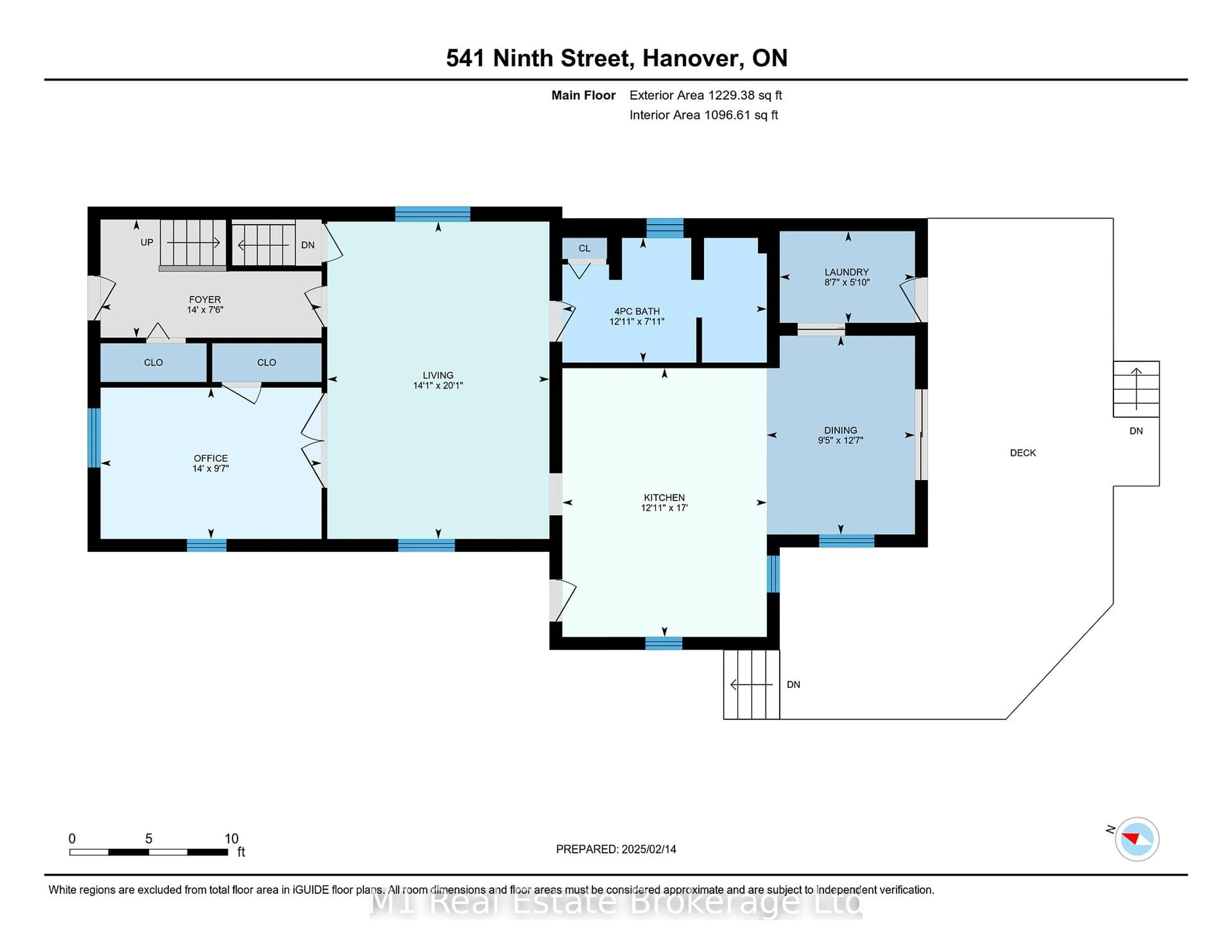 Floor plan for 541 9th St, Hanover Ontario N4N 1M3