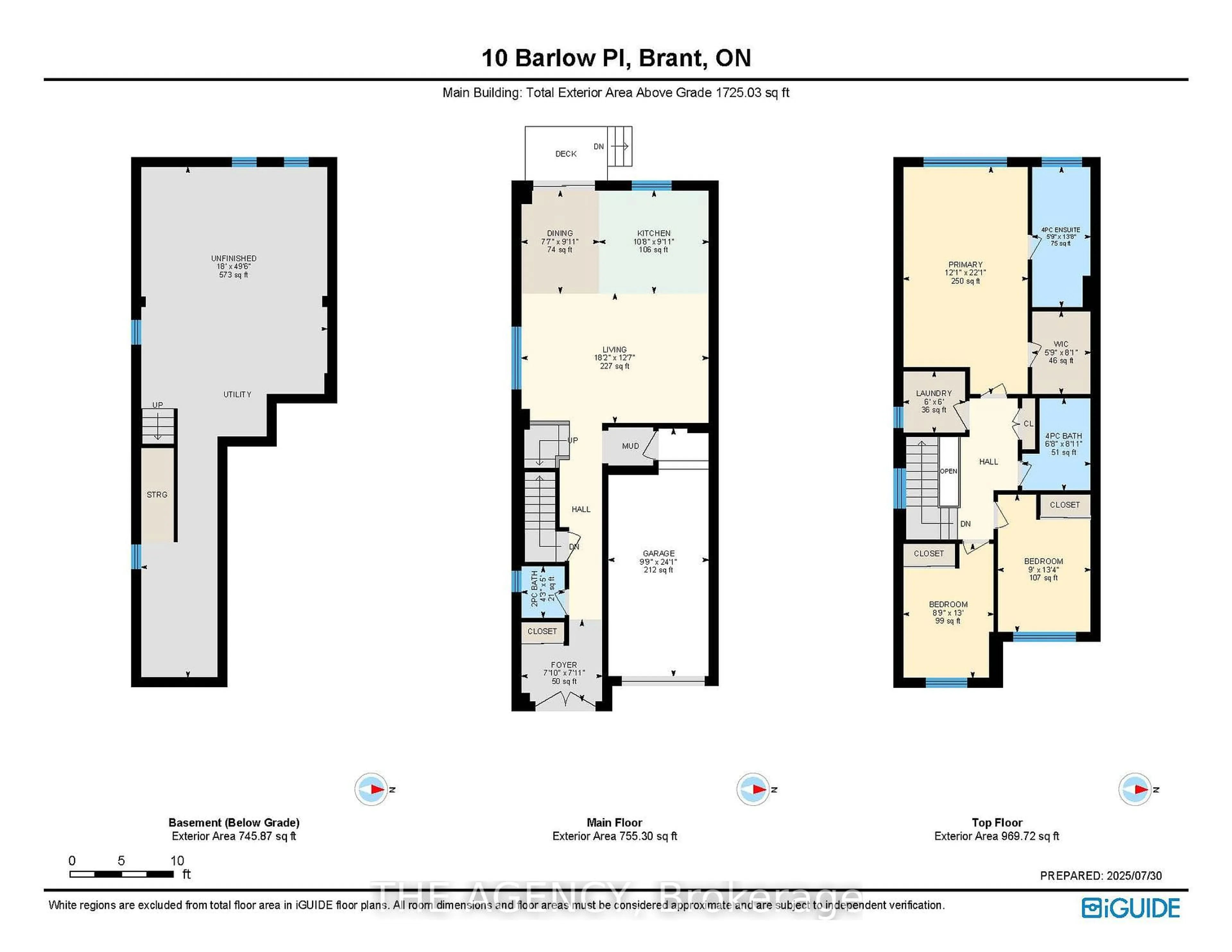 Floor plan for 10 Barlow Pl, Brant Ontario N3L 0G8