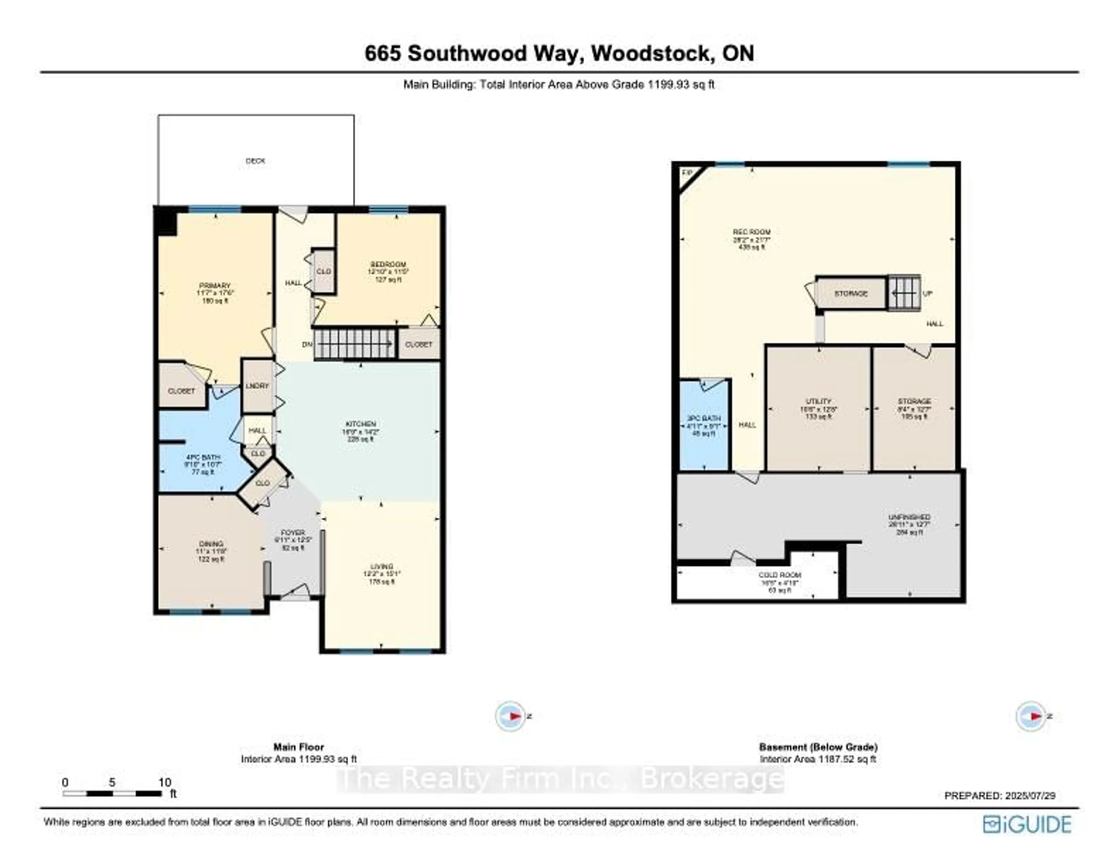 Floor plan for 665 Southwood Way #3, Woodstock Ontario N4S 9A6