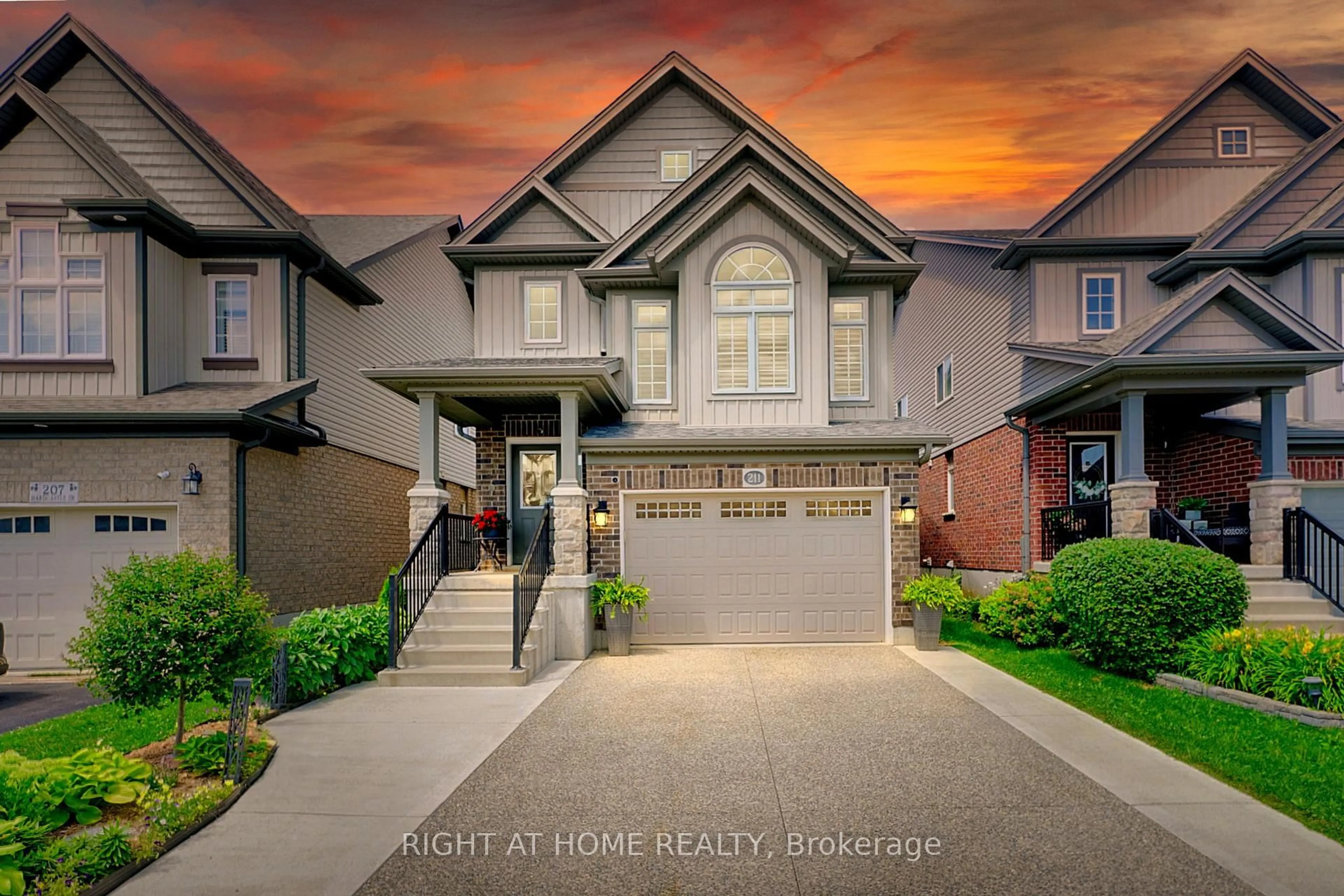 Home with brick exterior material, street for 211 Hardcastle Dr, Cambridge Ontario N1S 0A8